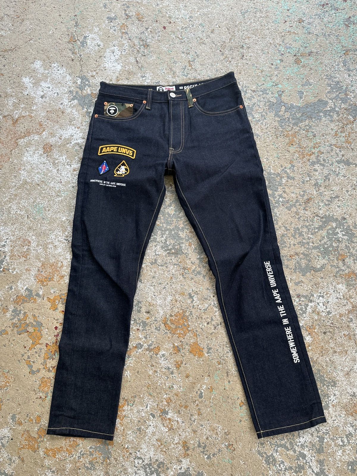 Aape Aape Patches Jeans Size US 32 / EU 48 - 1 Thumbnail
