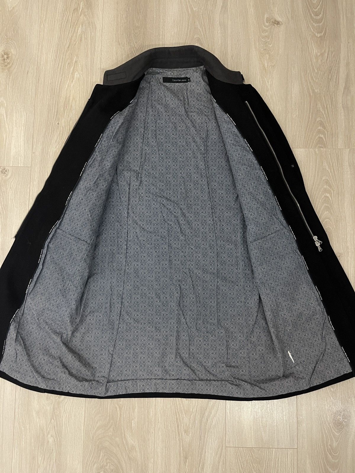 Calvin Klein Calvin Klein wool coat overcoat black men’s Size US M / EU 48-50 / 2 - 7 Thumbnail