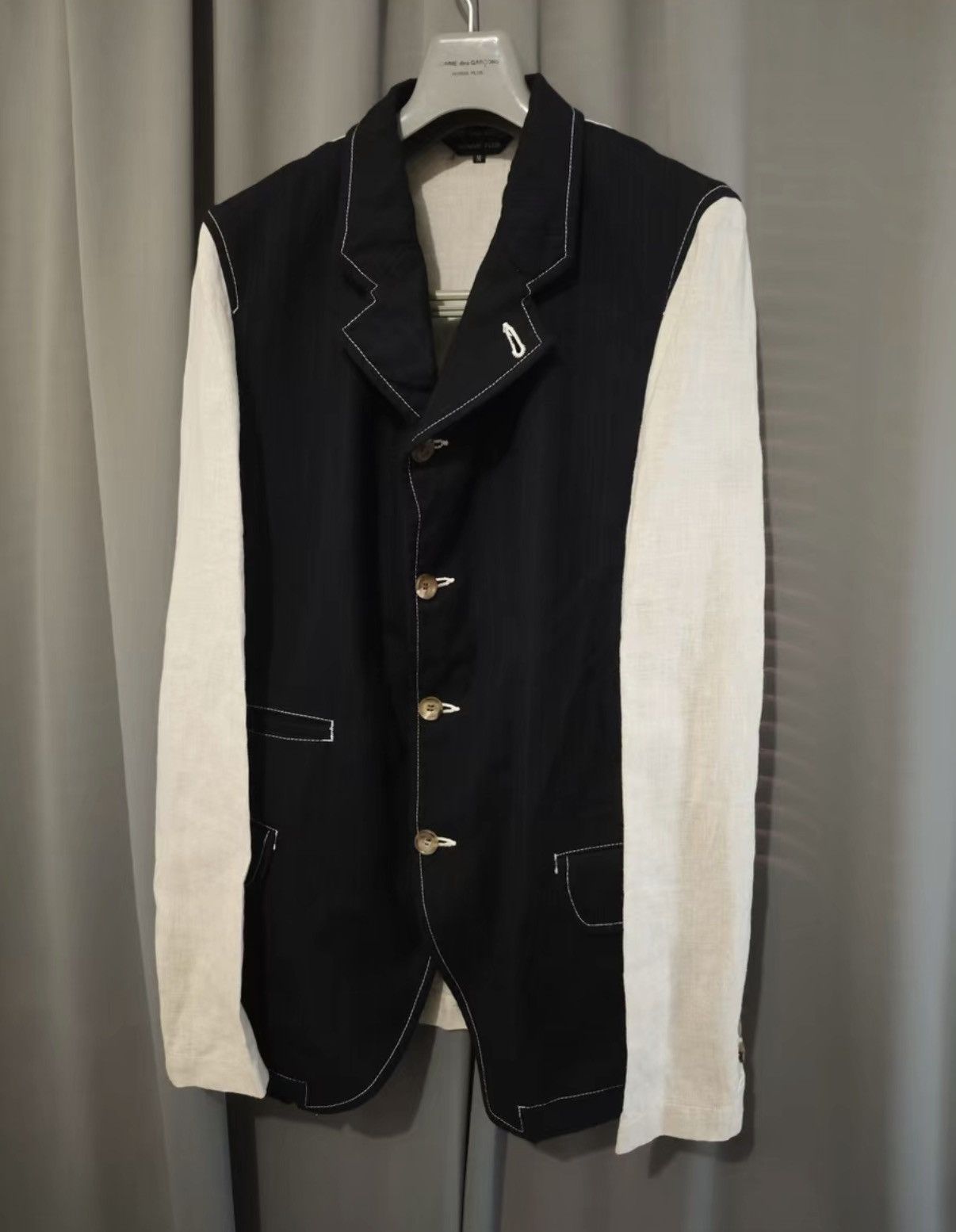 Comme des Garcons Comme des Garçons (CDG) Wool Panel Midi Jacket Size US M / EU 48-50 / 2 - 2 Thumbnail