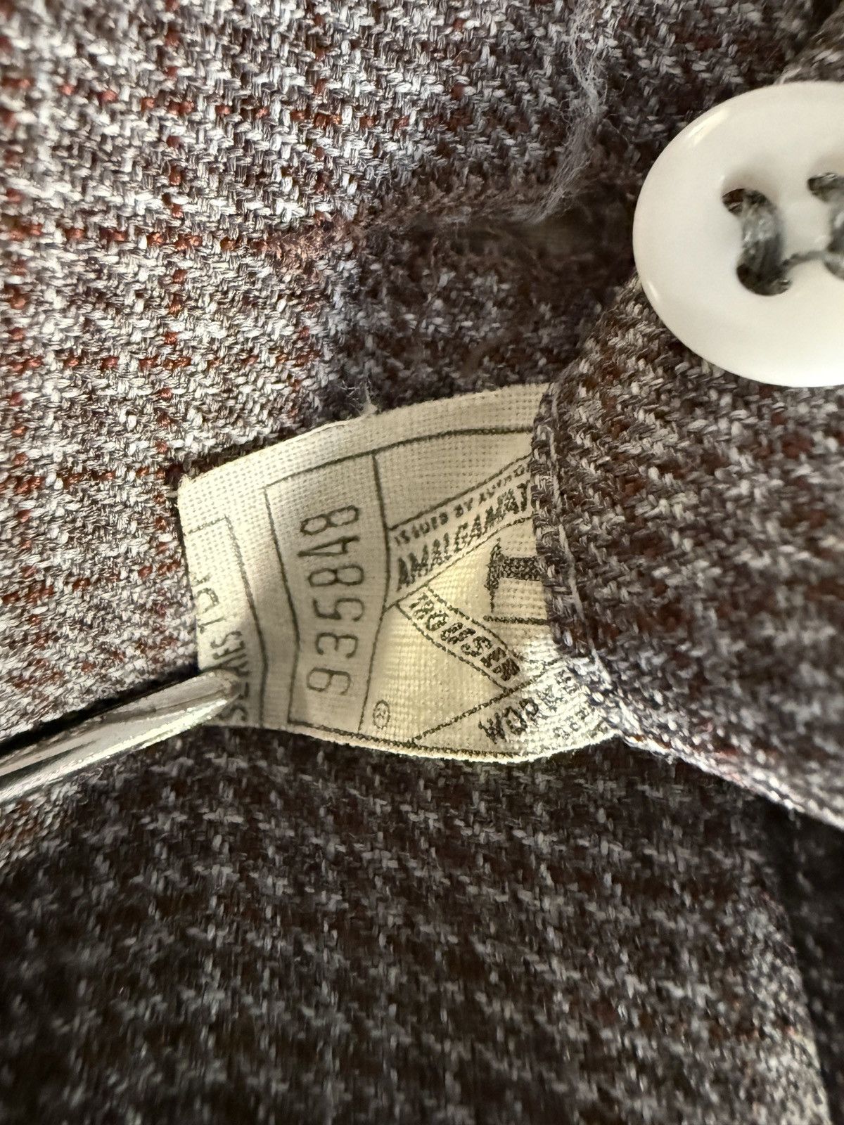 Vintage Vintage 70s Flared Houndstooth Trousers Size US 35 - 4 Thumbnail