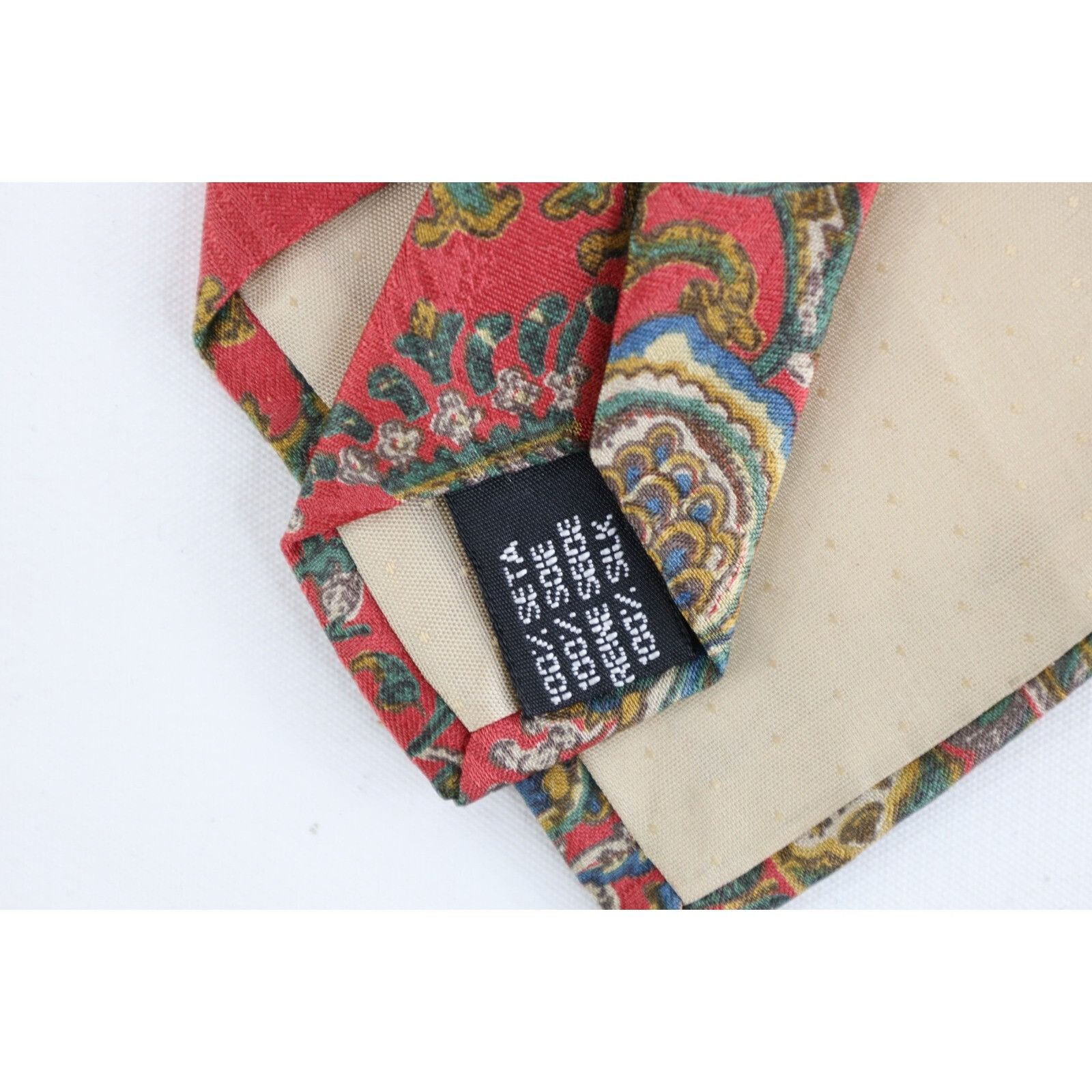 Abercrombie & Fitch Vintage 90s Abercrombie & Fitch Handmade Silk Rainbow Tie Size ONE SIZE - 5 Thumbnail