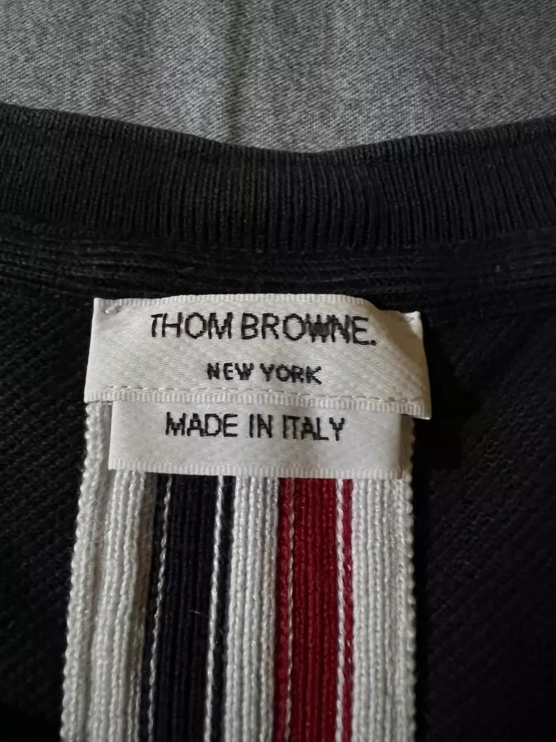 Thom Browne Thom Browne Classic back color stripe short-sleeved T-shirt Size US XL / EU 56 / 4 - 3 Thumbnail