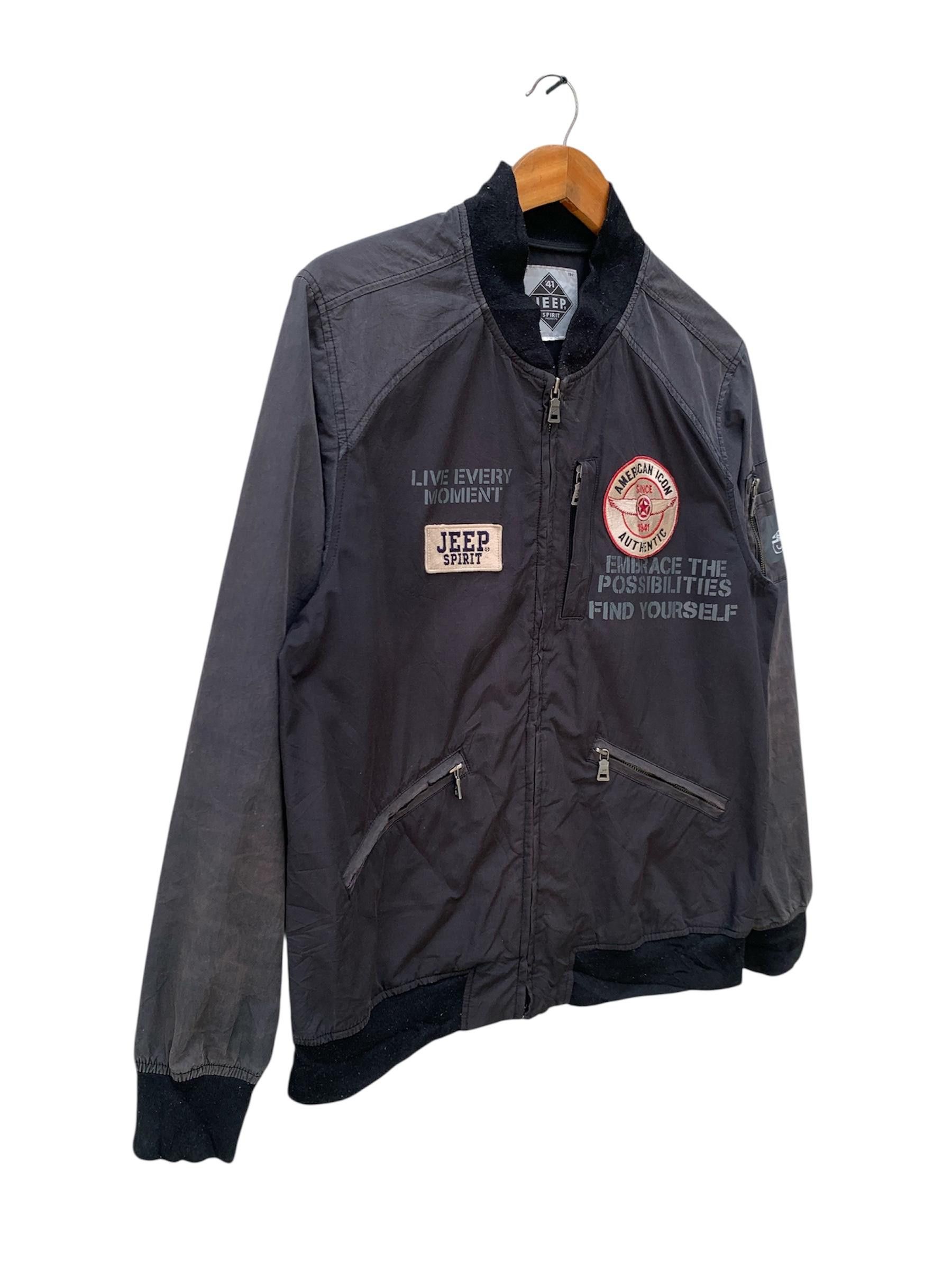 Jeep Vintage Jeep Spirit Bomber Jacket Size US XL / EU 56 / 4 - 4 Thumbnail
