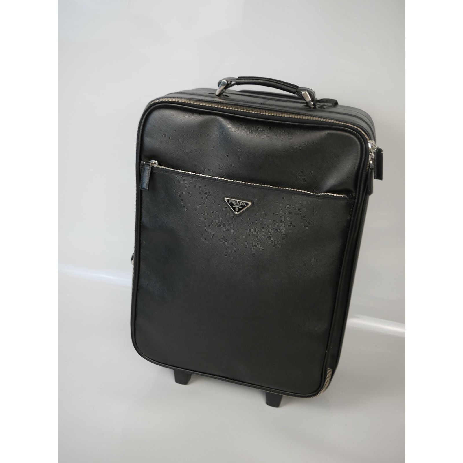 Prada Saffiano Leather Trolley Rolling Luggage Size ONE SIZE - 2 Thumbnail