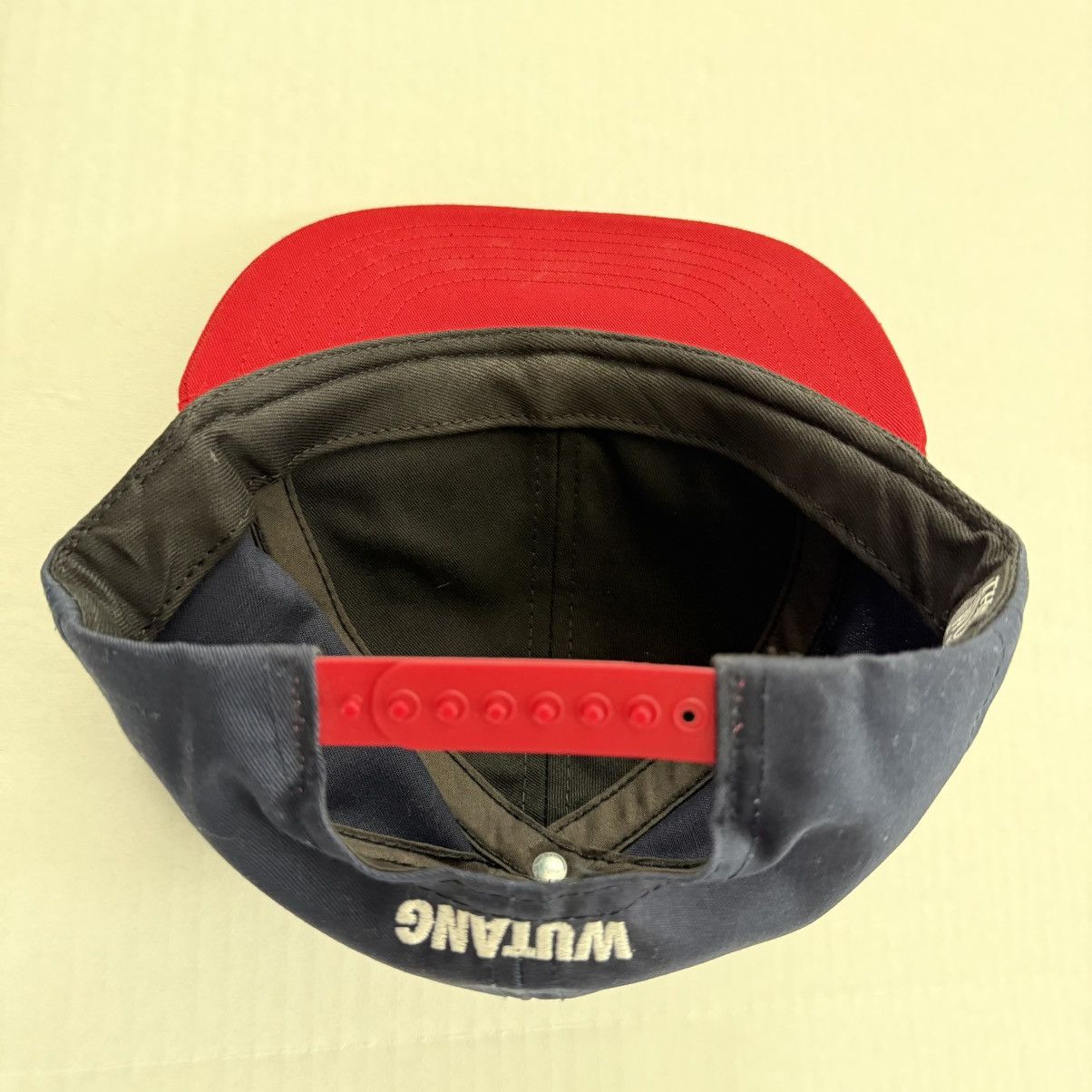 Wu-Tang Clan 🔴Wu-Tang Hat CREAM TEAM Rare Navy Red Raekwon Gza Rza Size ONE SIZE - 8 Thumbnail