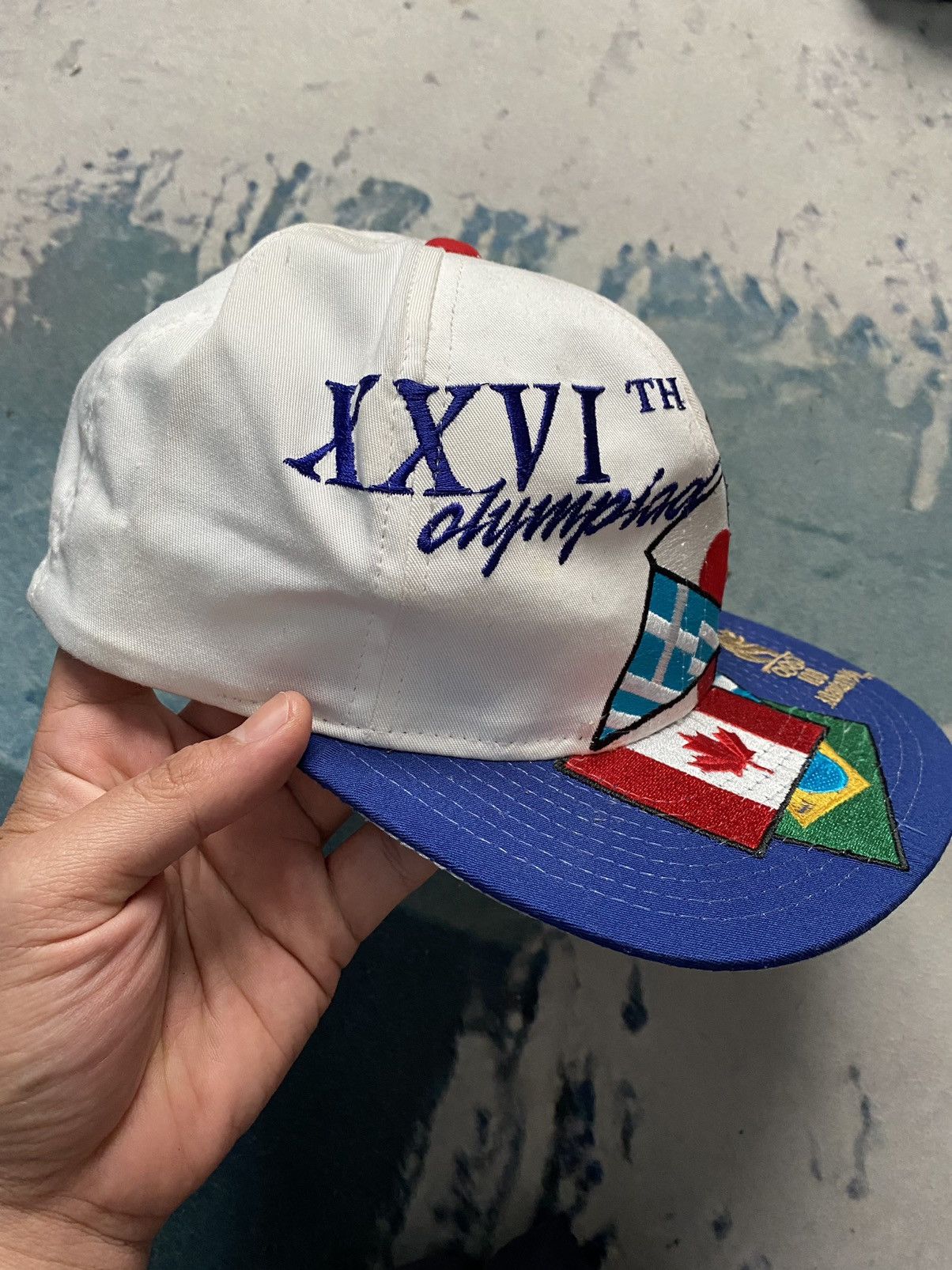 Starter Vintage NWT Olympics USA Atlanta 1996 Snapback Cap Size ONE SIZE - 3 Thumbnail