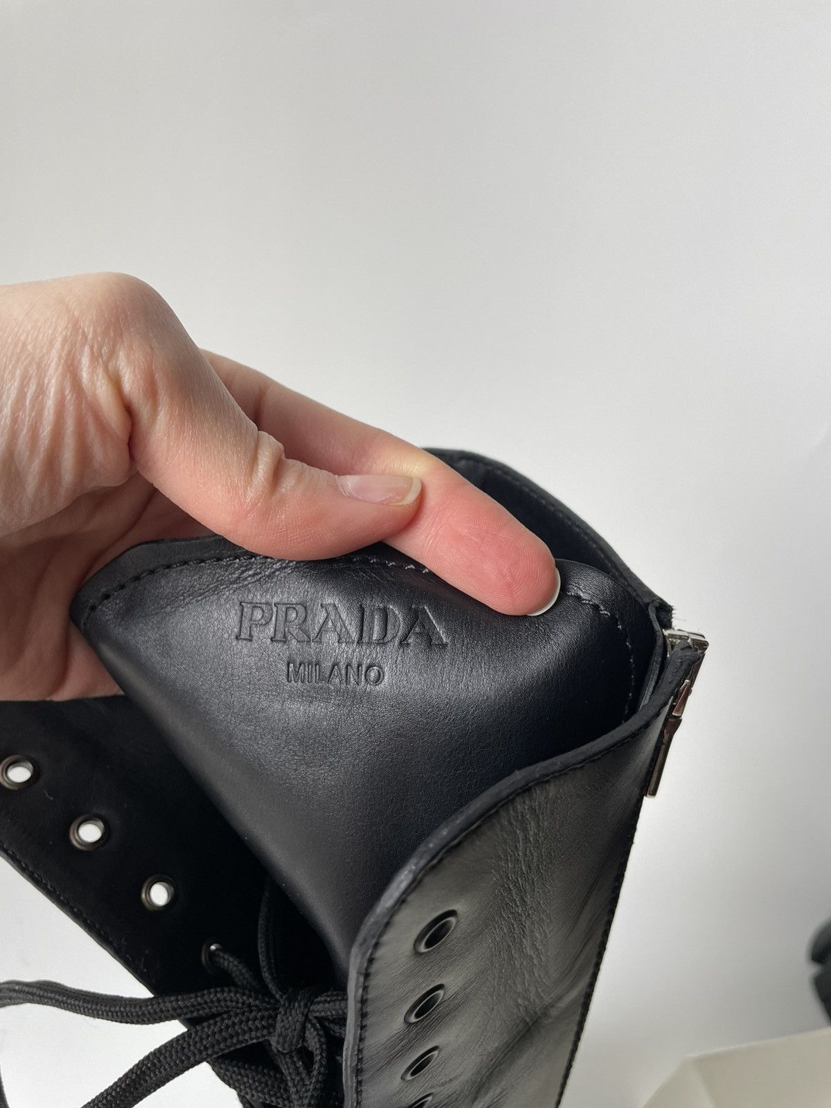 Prada Prada tall combat boots Size US 8 / EU 41 - 15 Thumbnail