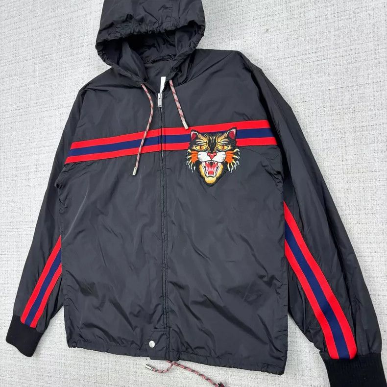 Gucci Gucci Tiger head stitching embroidered pattern zipper hoode Size US M / EU 48-50 / 2 - 3 Thumbnail