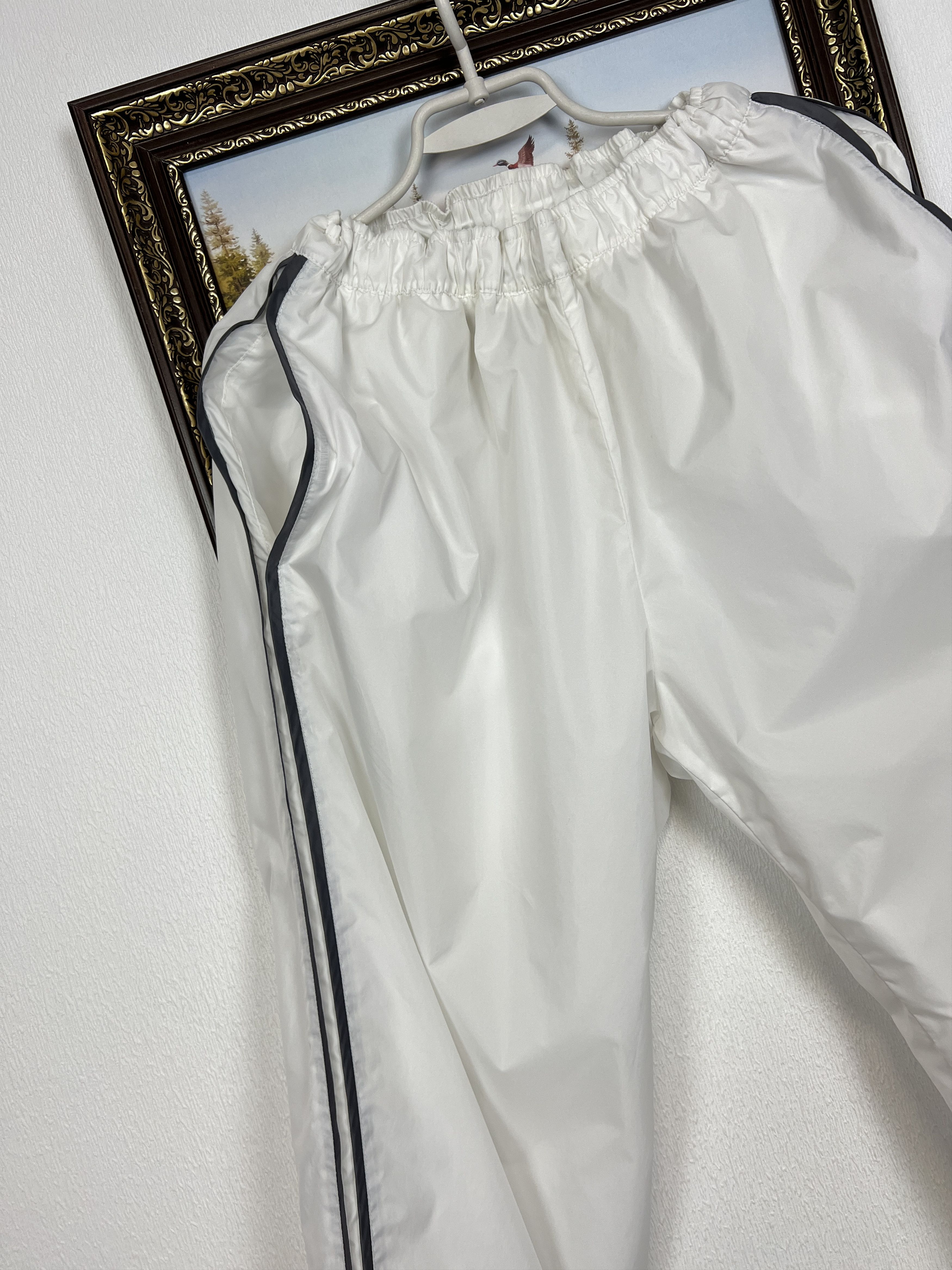 Nike Vintage Nike White Nylon Track Pants Swoosh Sweatpants Size US 36 / EU 52 - 3 Thumbnail