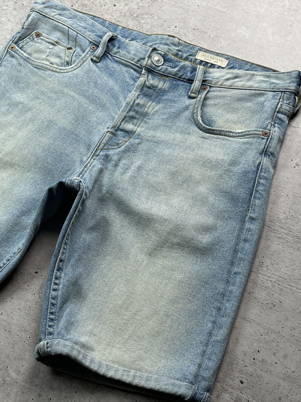 Allsaints Allsaints Switch Denim Shorts W32 Size US 32 / EU 48 - 2 Thumbnail