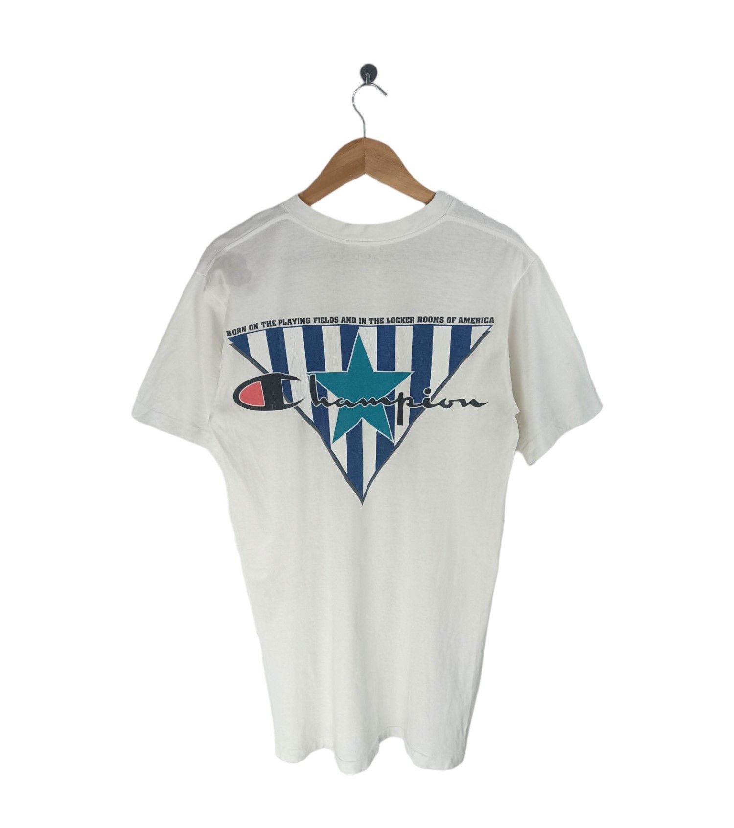 Champion VINTAGE 90'S CHAMPION VERY RARE BACKHIT TEE Size US M / EU 48-50 / 2 - 1 Thumbnail