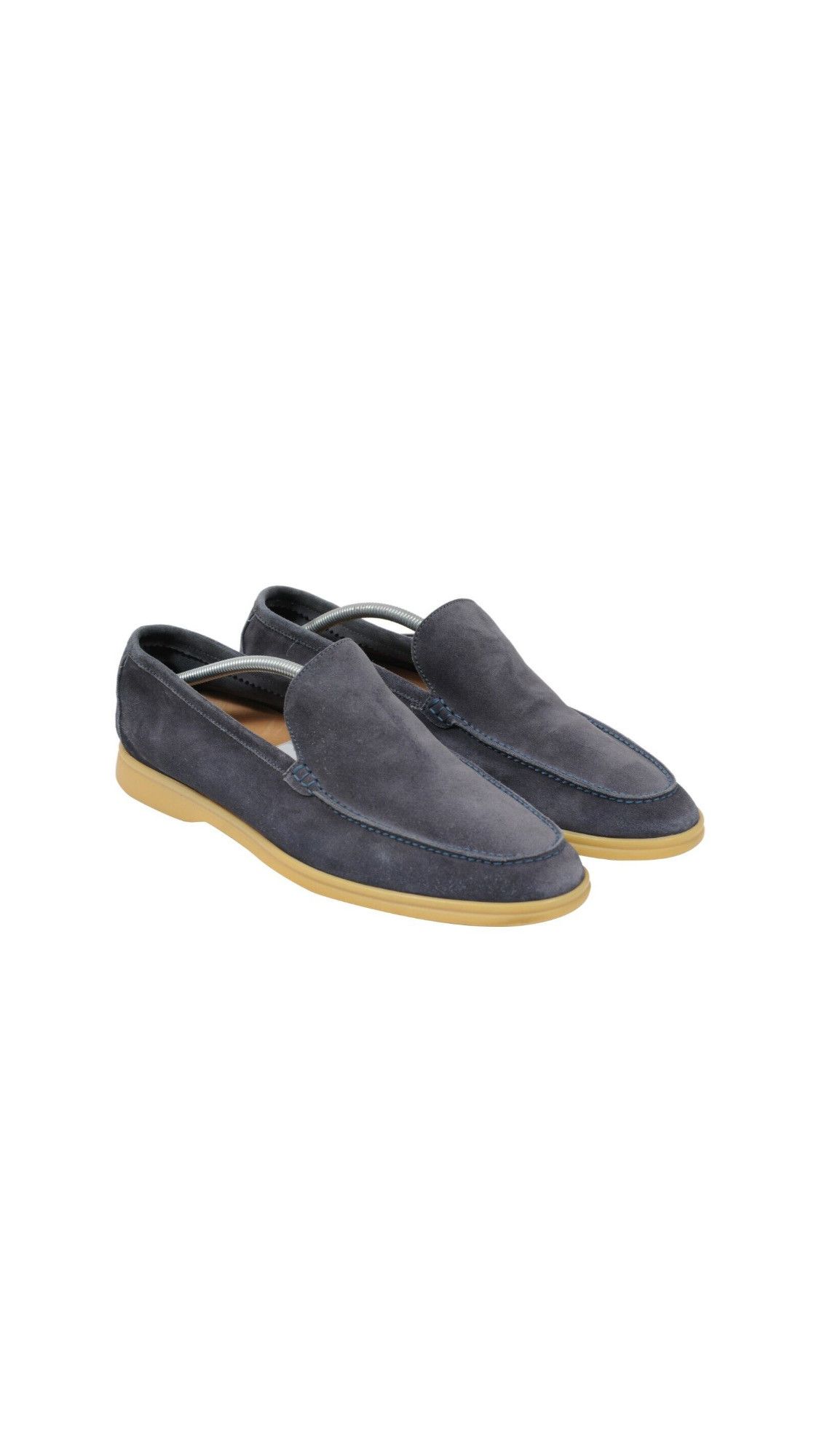 image of Loro Piana Summer Walk Grey Suede Low Top - 02033 Shoes, Men's (Size 8)