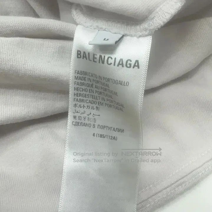 Balenciaga Balenciaga FW22 Logo Print White T. Size US M / EU 48-50 / 2 - 2 Thumbnail
