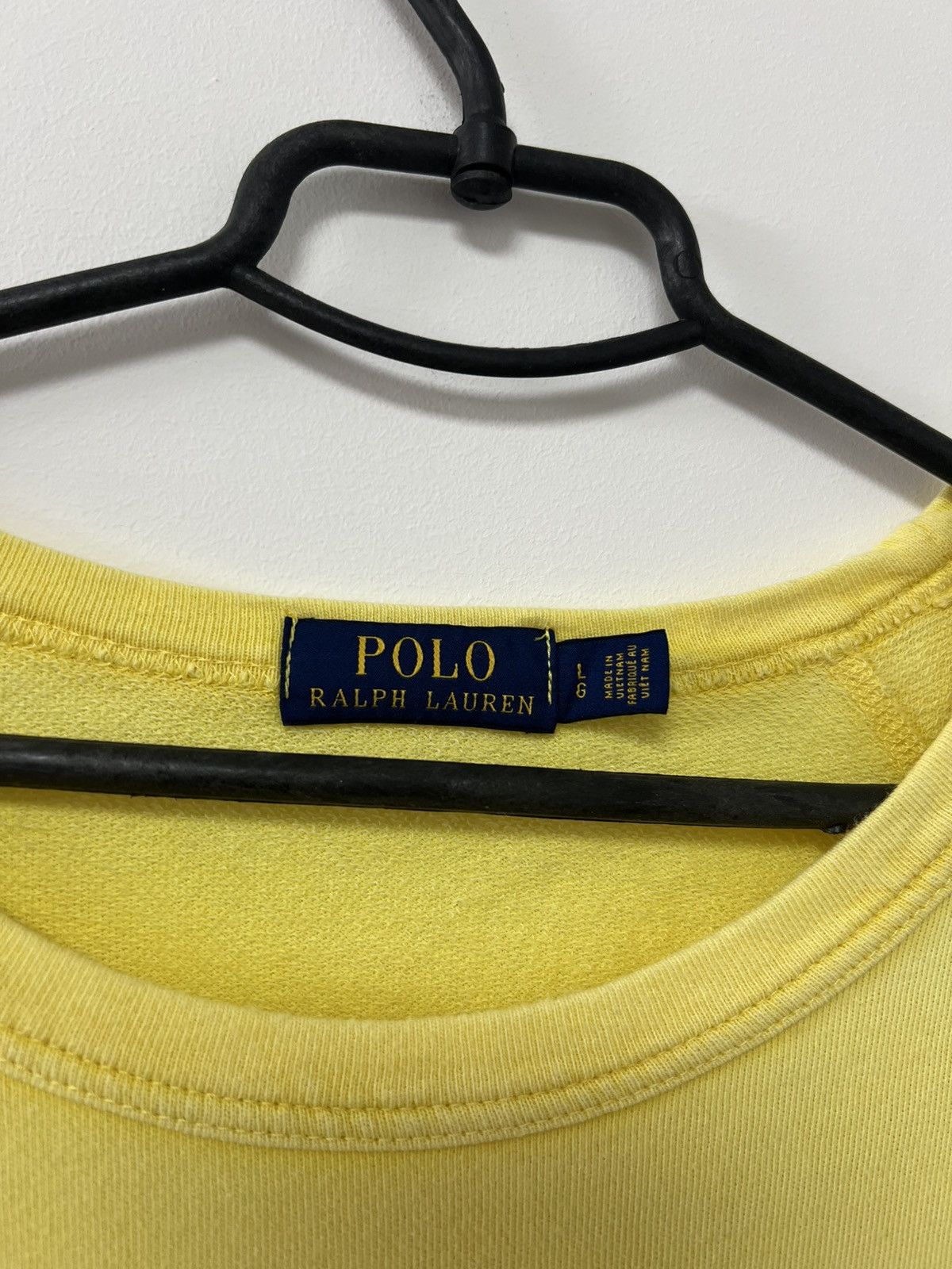 Polo Ralph Lauren × Vintage Vintage Polish Ralph Lauren Yellow Sweatshirt Rare sz L Size US L / EU 52-54 / 3 - 8 Thumbnail