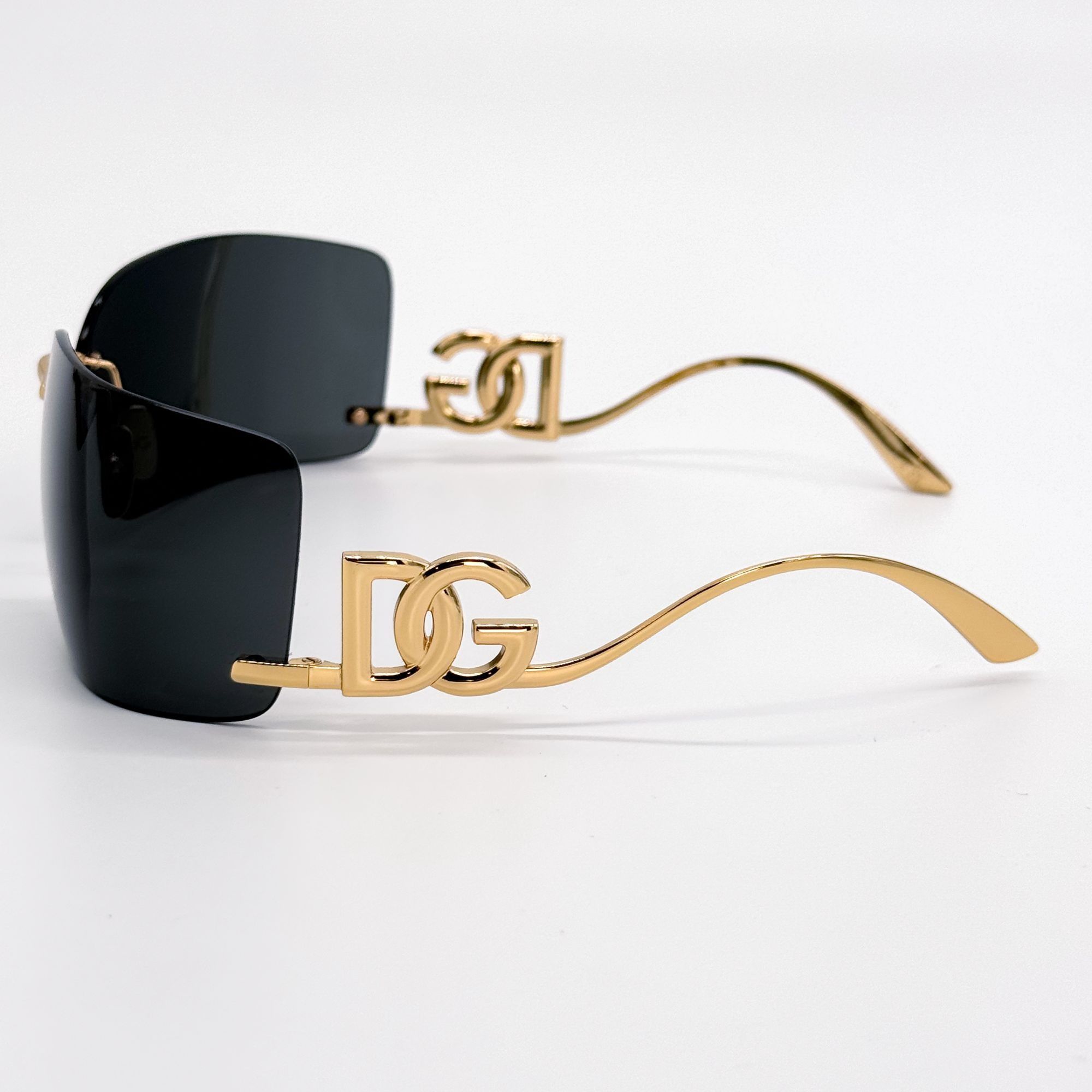 Dolce & Gabbana NEW DG2319 02/87 DOLCE&GABBANA GOLD SHIELD SUNGLASSES DG2319 Size ONE SIZE - 6 Thumbnail