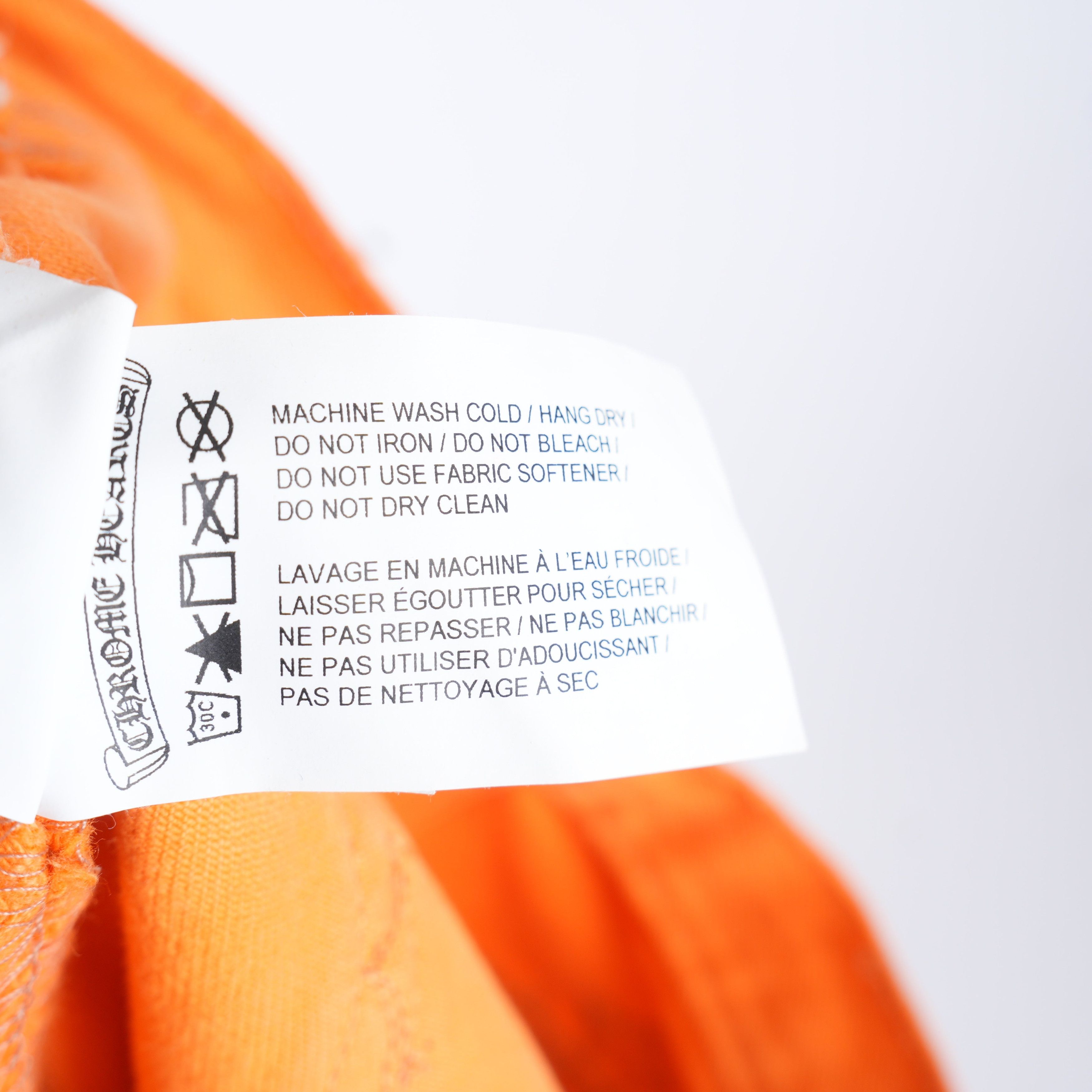 Chrome Hearts CHROME HEARTS VIRGIL ABLOH ORANGE/BLACK PATCH DENIM Size US 33 - 11 Thumbnail