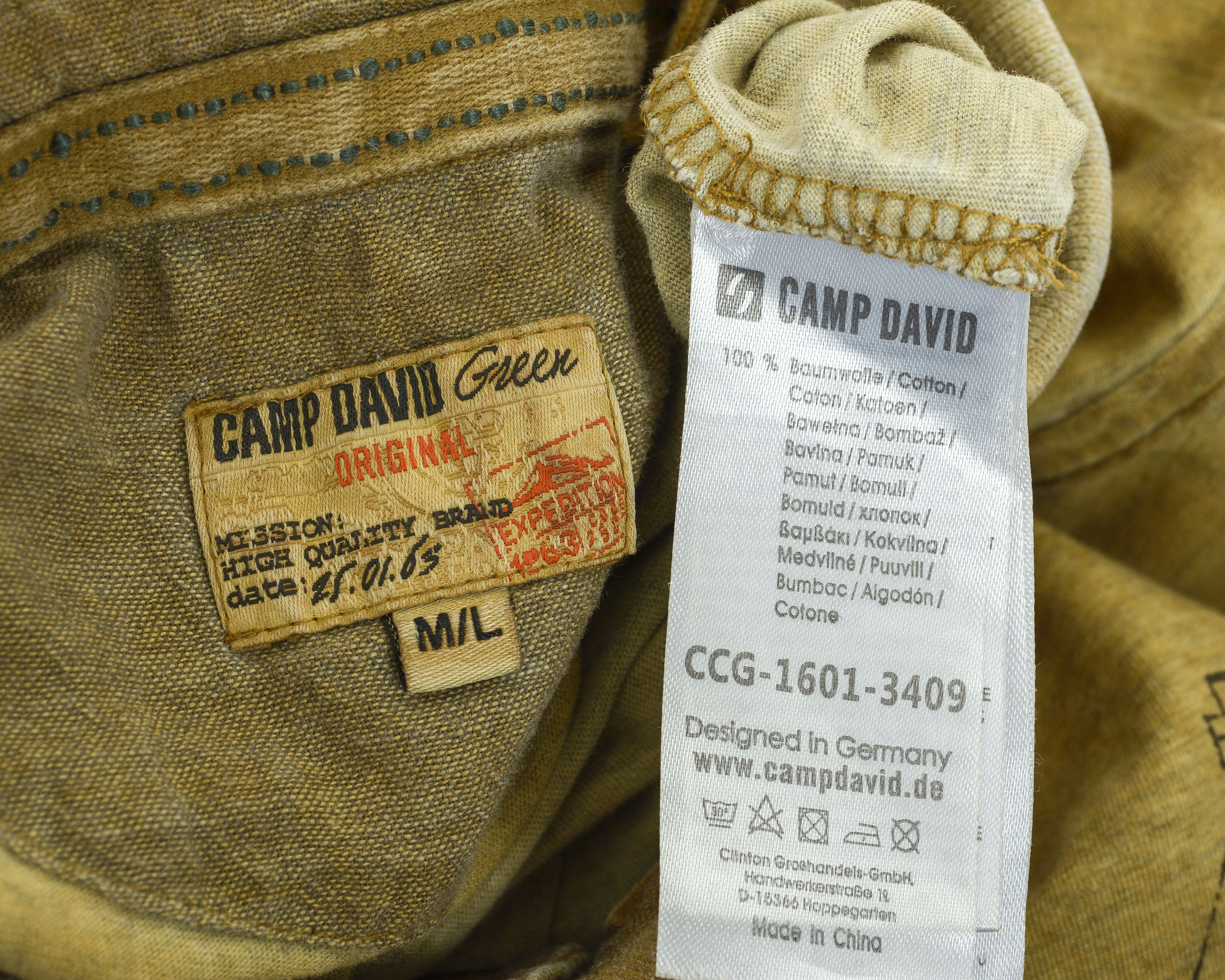 Camp David Polo M Shirt Short Sleeve Embroidery Cotton Casual Top L Size US M / EU 48-50 / 2 - 8 Thumbnail