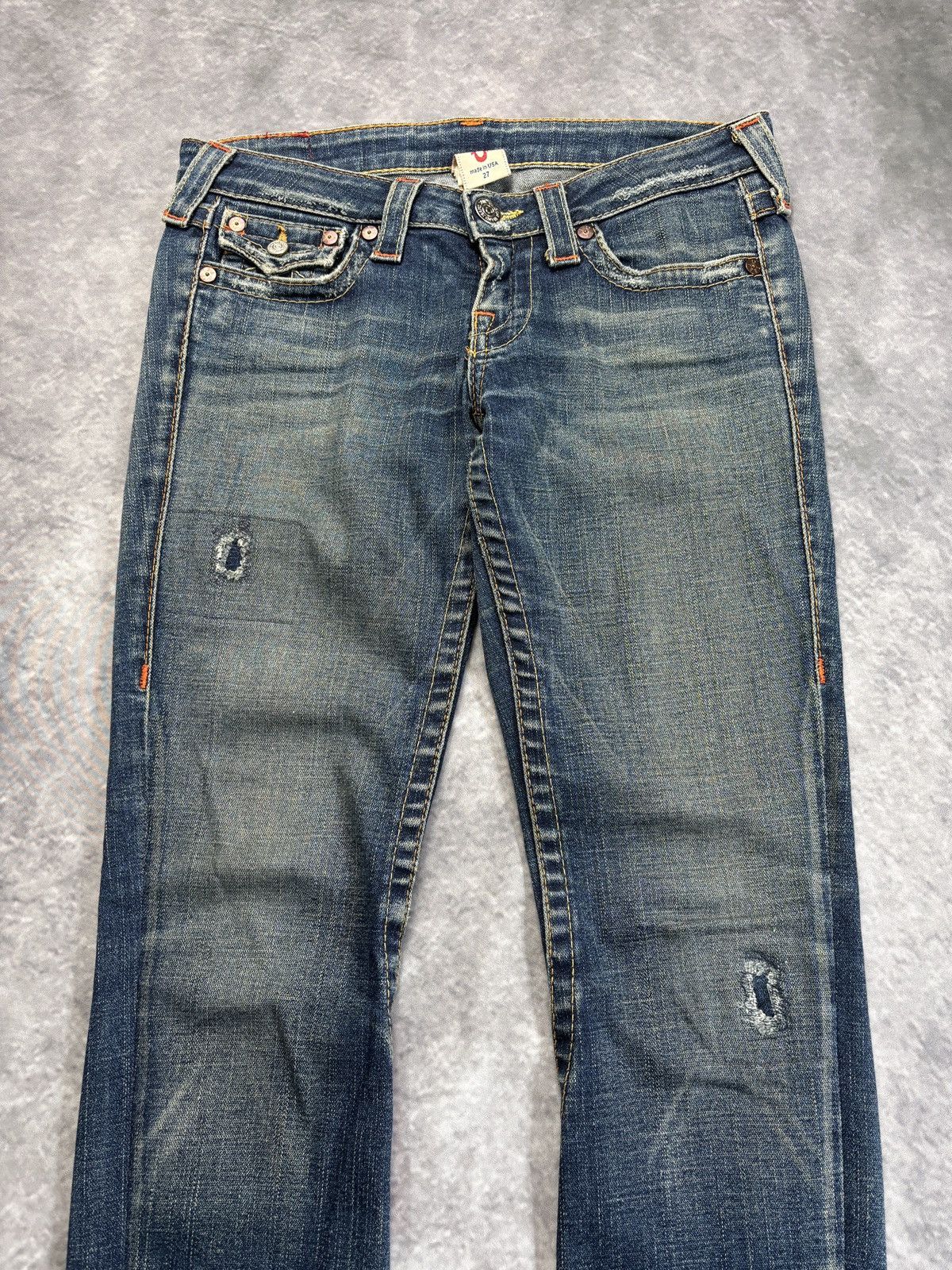 True Religion 2000s True Religion Jeans Made in USA Vintage Denim Pants 27 Size 30" / US 8 / IT 44 - 7 Thumbnail