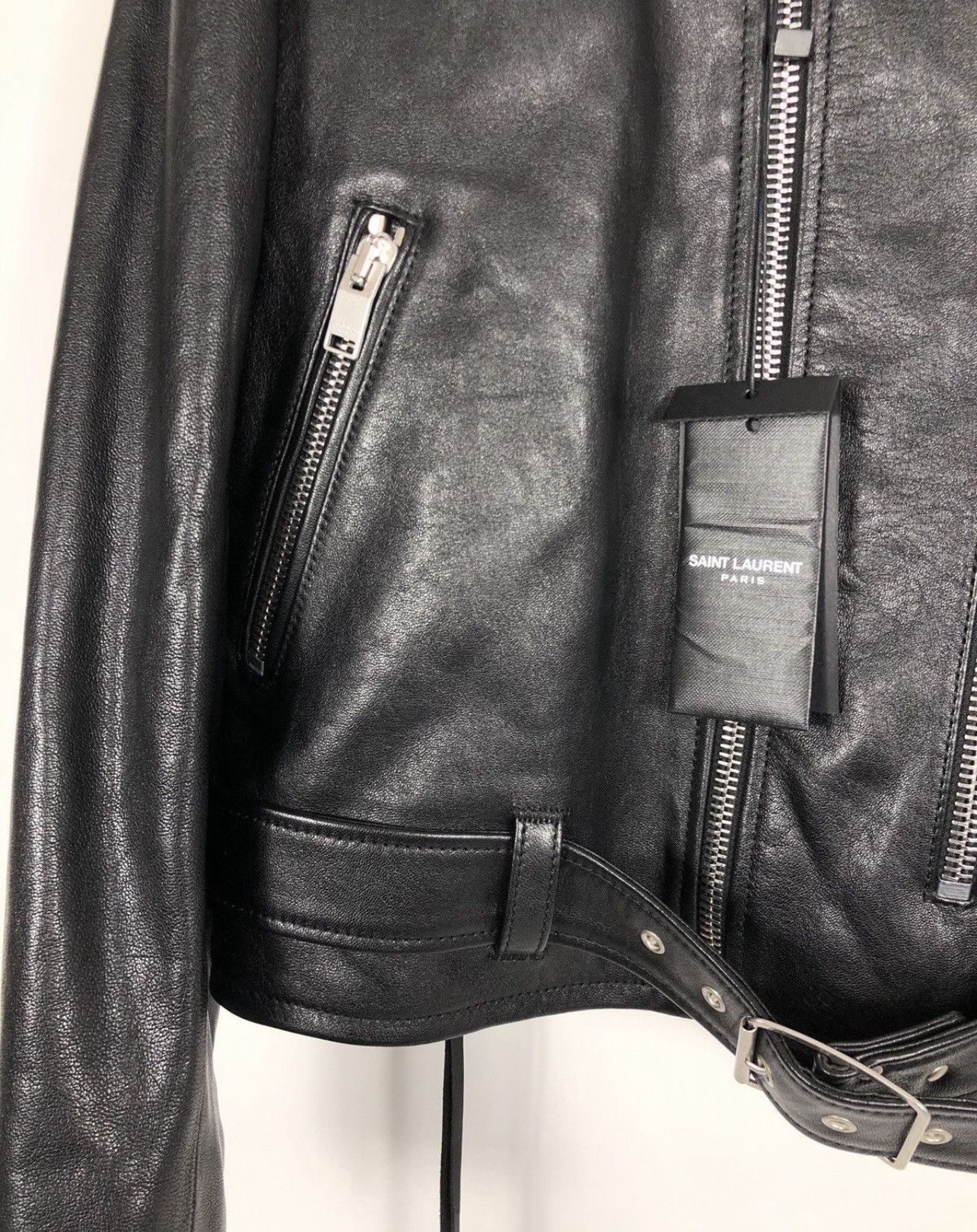 Saint Laurent Paris 🔥$5.5K VALUE🔥L17 Leather Biker Jacket Size US M / EU 48-50 / 2 - 4 Thumbnail