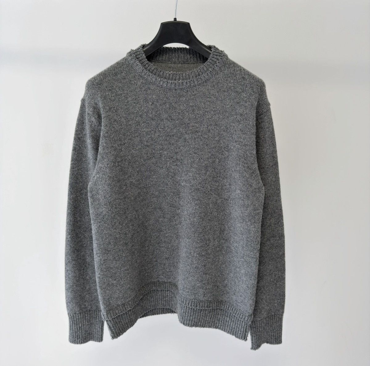 Maison Margiela A/W 21 Distressed Hems Wool Sweater Size US M / EU 48-50 / 2 - 1 Thumbnail