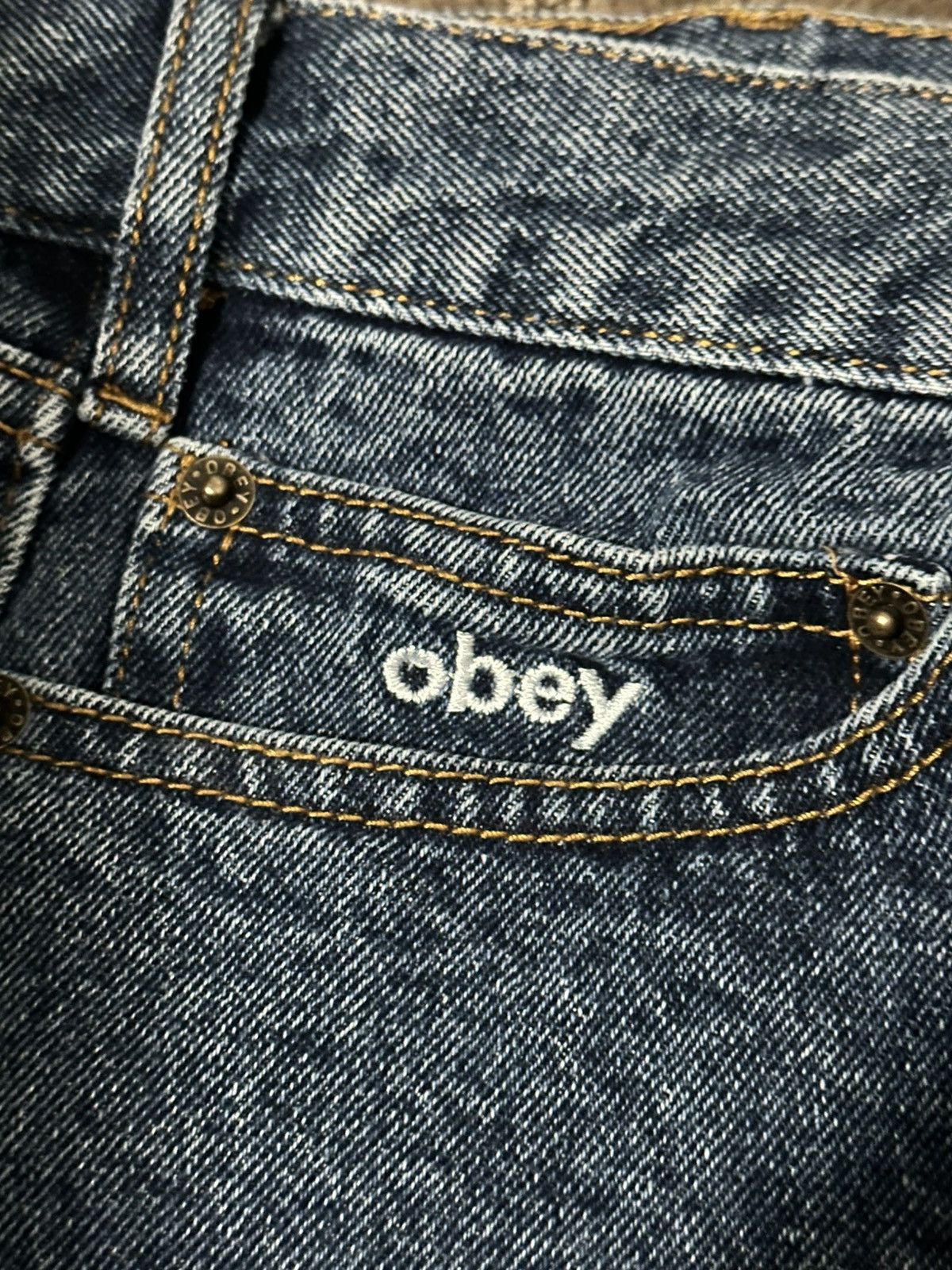 Obey obey jean shorts Size US 36 / EU 52 - 5 Thumbnail