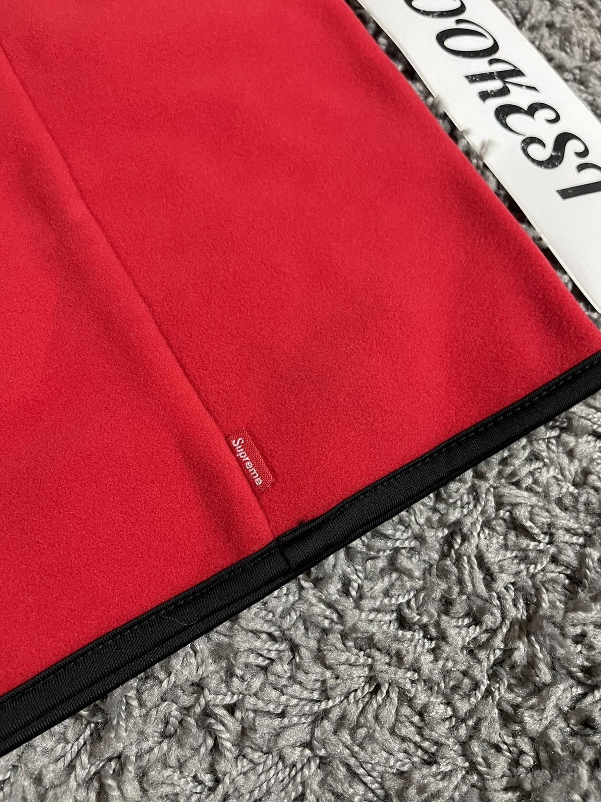 Supreme 2016FW Supreme Polartec Box Logo Fleece Neck Gaiter Red Size ONE SIZE - 4 Thumbnail