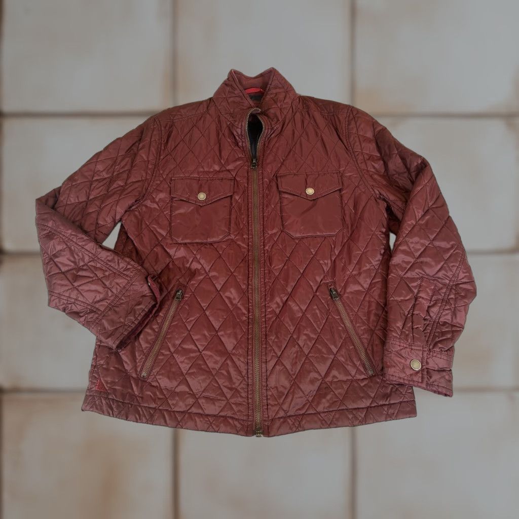 UNTUCKit UNTUCKit Jacket Mens M Red Quilted Marne City Zip Lightweight Puffer Coat Size US M / EU 48-50 / 2 - 1 Thumbnail
