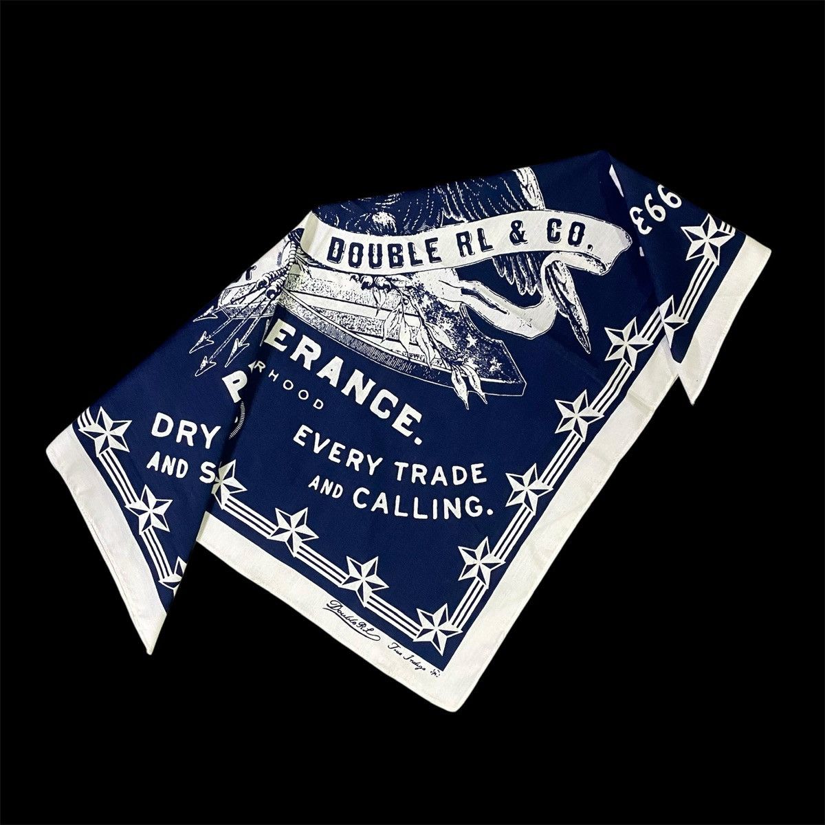 RRL Ralph Lauren ‼️LAST DROP‼️ RRL Bandana True Indigo Blue Size ONE SIZE - 2 Thumbnail