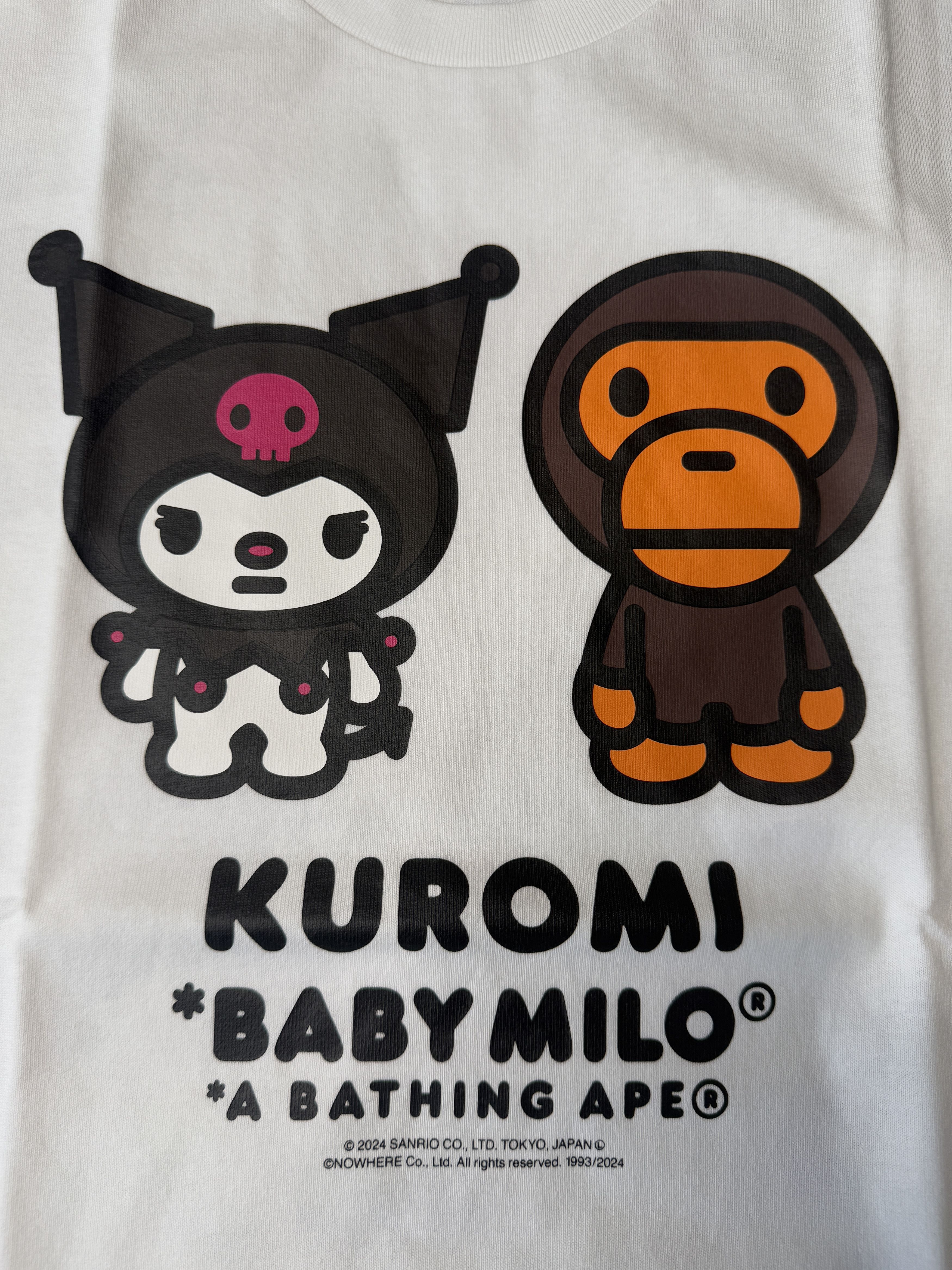 Bape BAPE BABY MILO X KUROMI TEE Size US XS / EU 42 / 0 - 3 Thumbnail