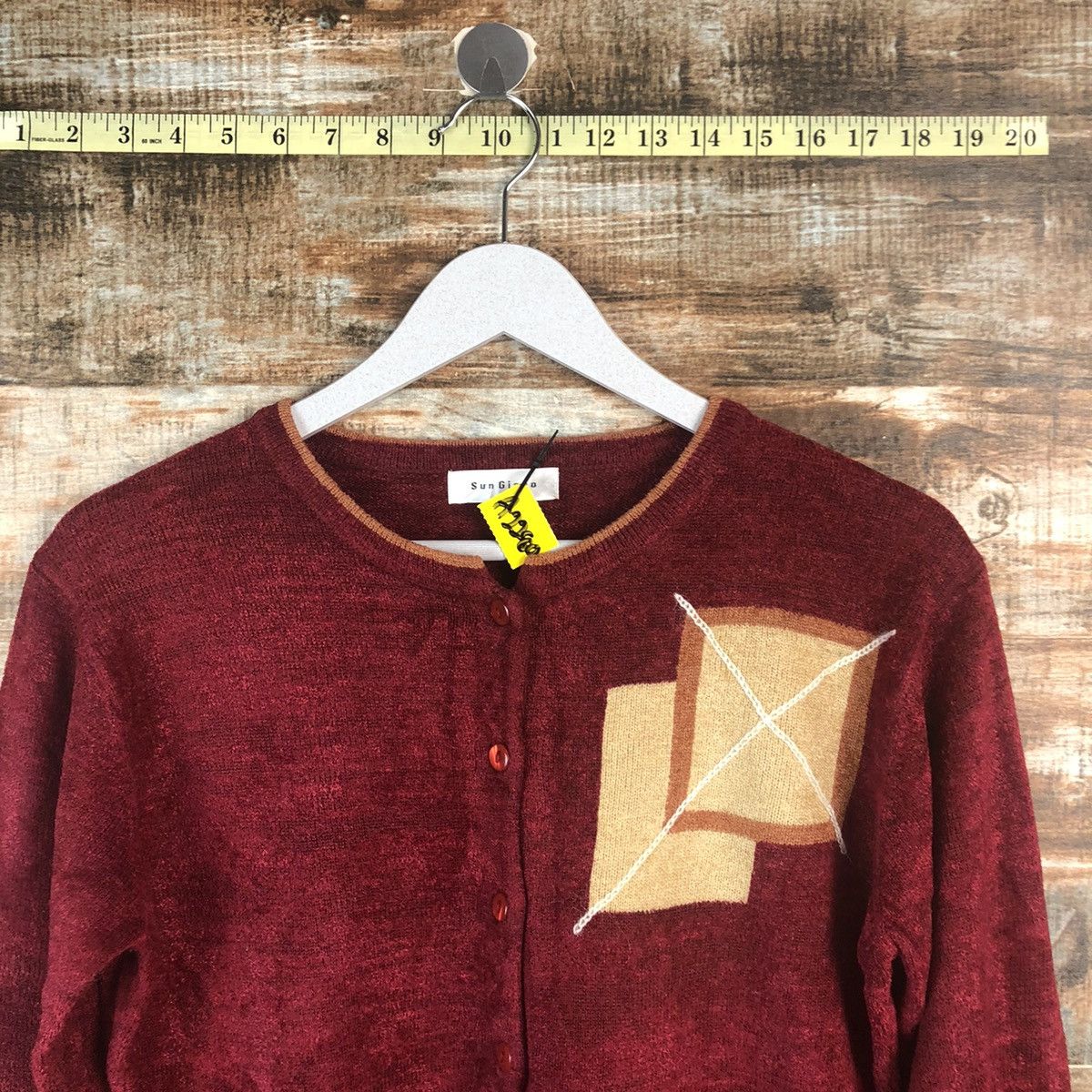 Homespun Knitwear Sun Giano Red vintage Knitwear #A2280 Size M / US 6-8 / IT 42-44 - 4 Thumbnail