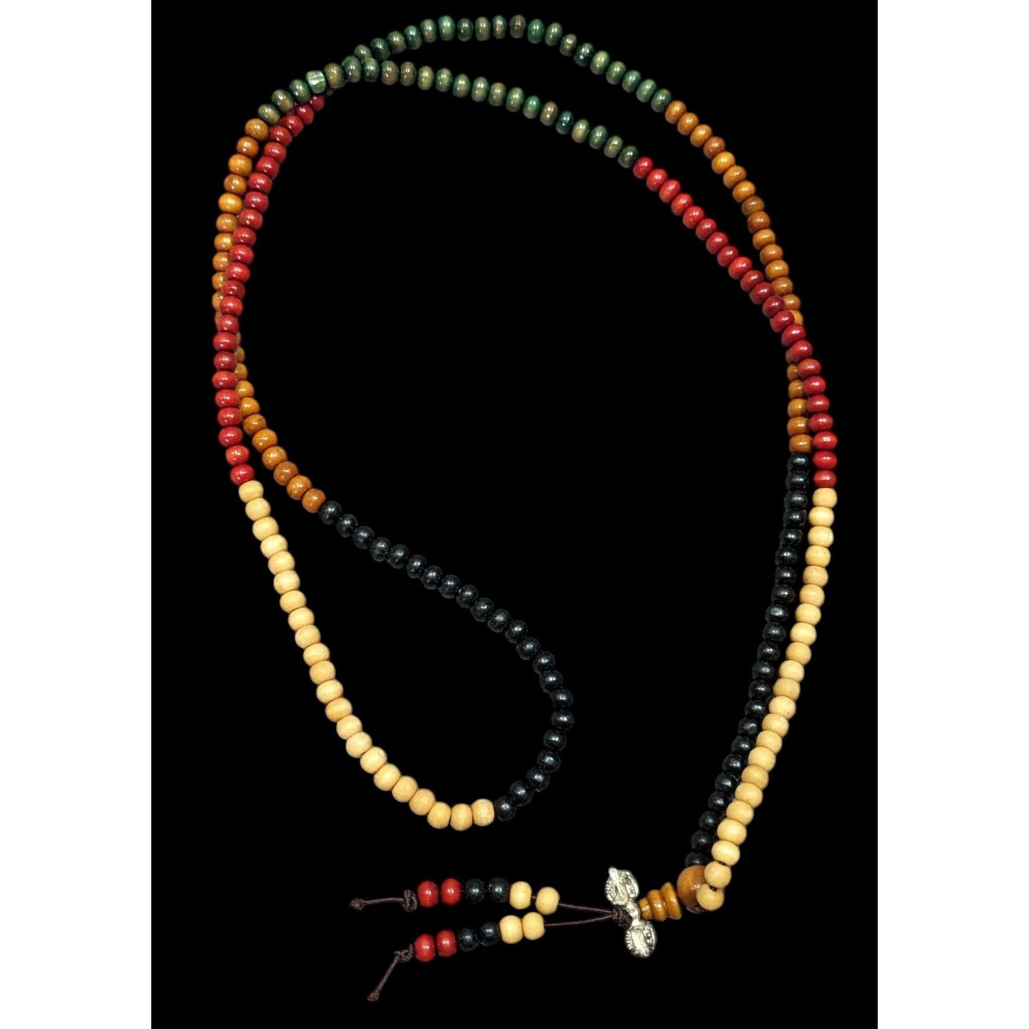 Other Nature Inspired Brown Red And Black Wood Beaded Necklace Size ONE SIZE - 1 Thumbnail