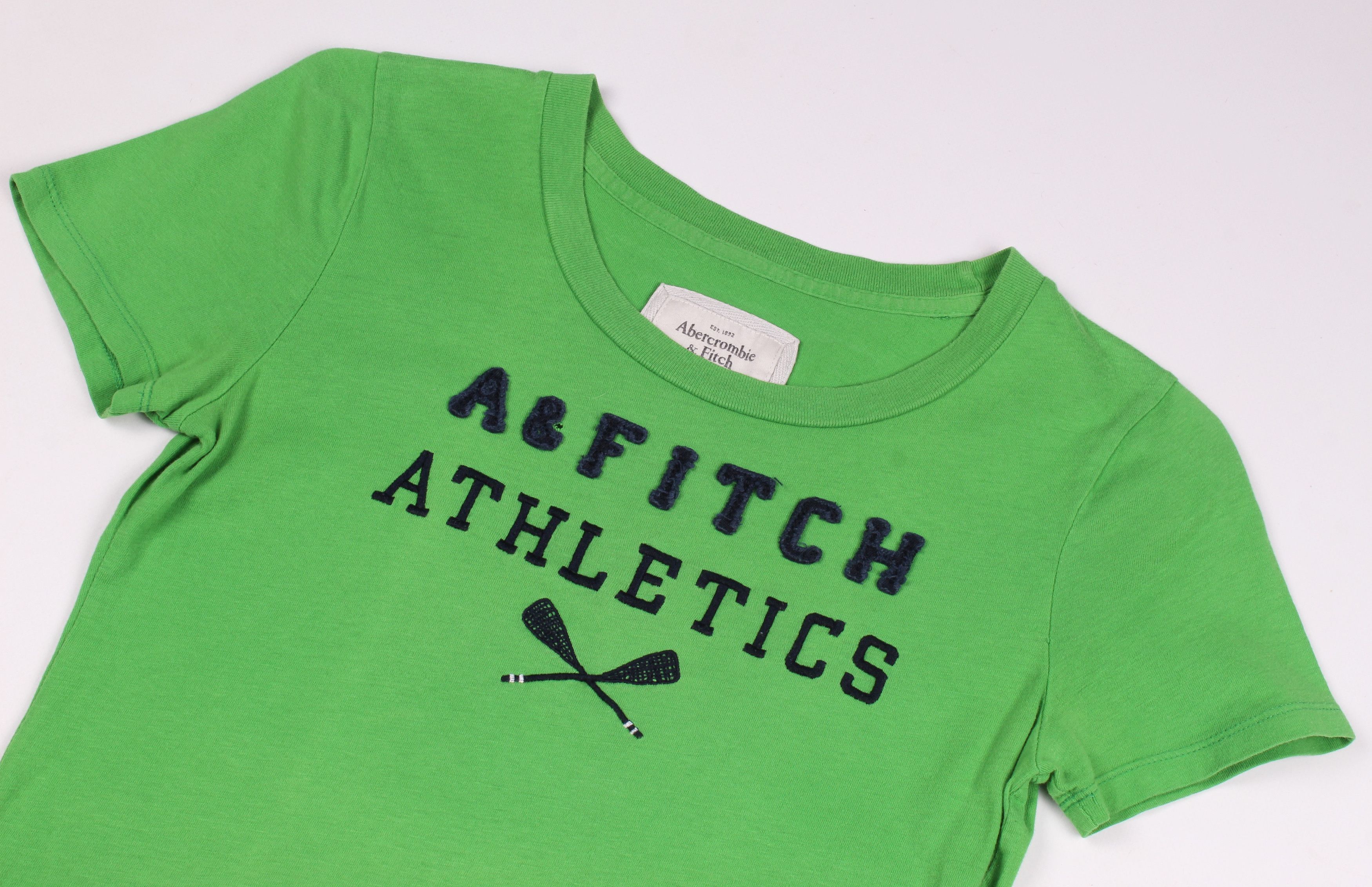 Abercrombie & Fitch × Vintage Abercrombie & Fitch Y2K Logo Short Sleeve T-shirt Size S / US 4 / IT 40 - 4 Thumbnail