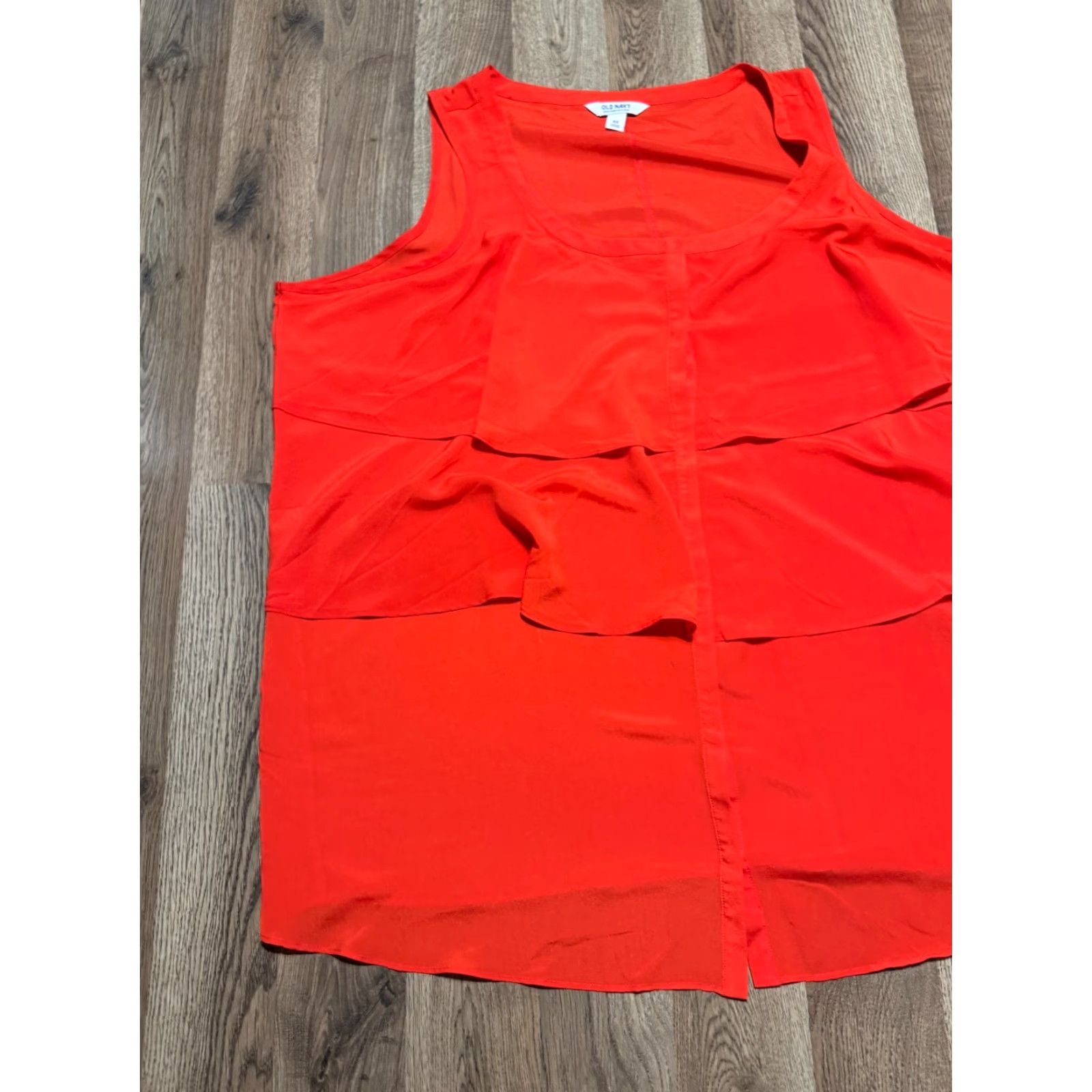 Old Navy Old Navy Tank Top Women's Plus Size 4X Orange Ruffle Tiered Tank Women Plus 4X Orange Ruffle Tiered Size XXL / US 16-18 / IT 52-54 - 3 Thumbnail
