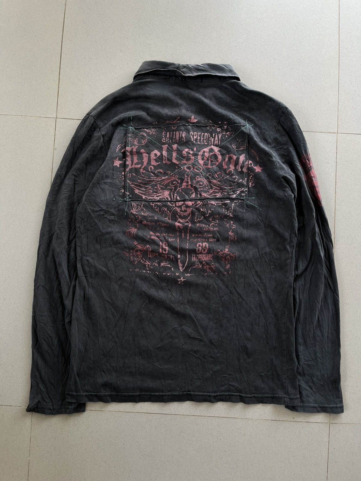 If Six Was Nine JAPANESE TESHIO POEM SKULL SEDITIONARIES VKEI PUNK STYLE Size US M / EU 48-50 / 2 - 11 Thumbnail