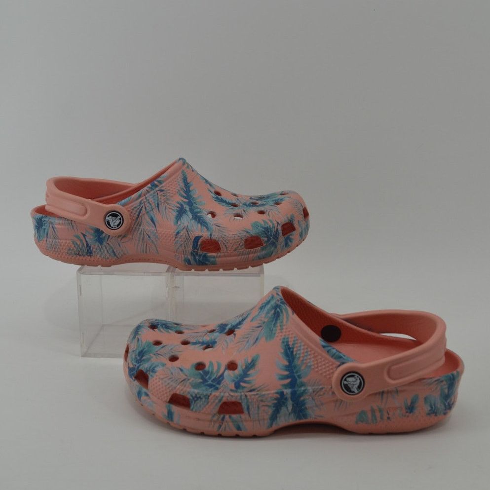 Crocs Crocs Coral Tropical Size 7W Classic Seasonal Graphic Clogs Size US 7 / IT 37 - 2 Thumbnail