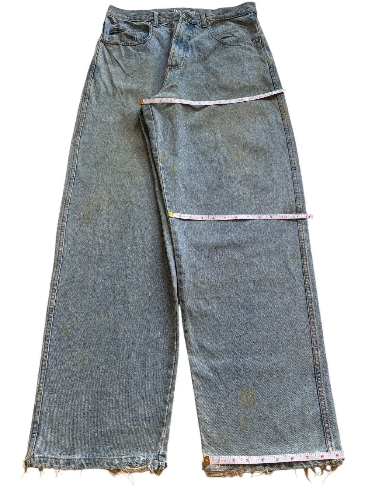 Georges Marciano × Guess Vintage Guess Georges Marciano Blue Wash Distress Baggy Jean Size US 32 / EU 48 - 13 Thumbnail
