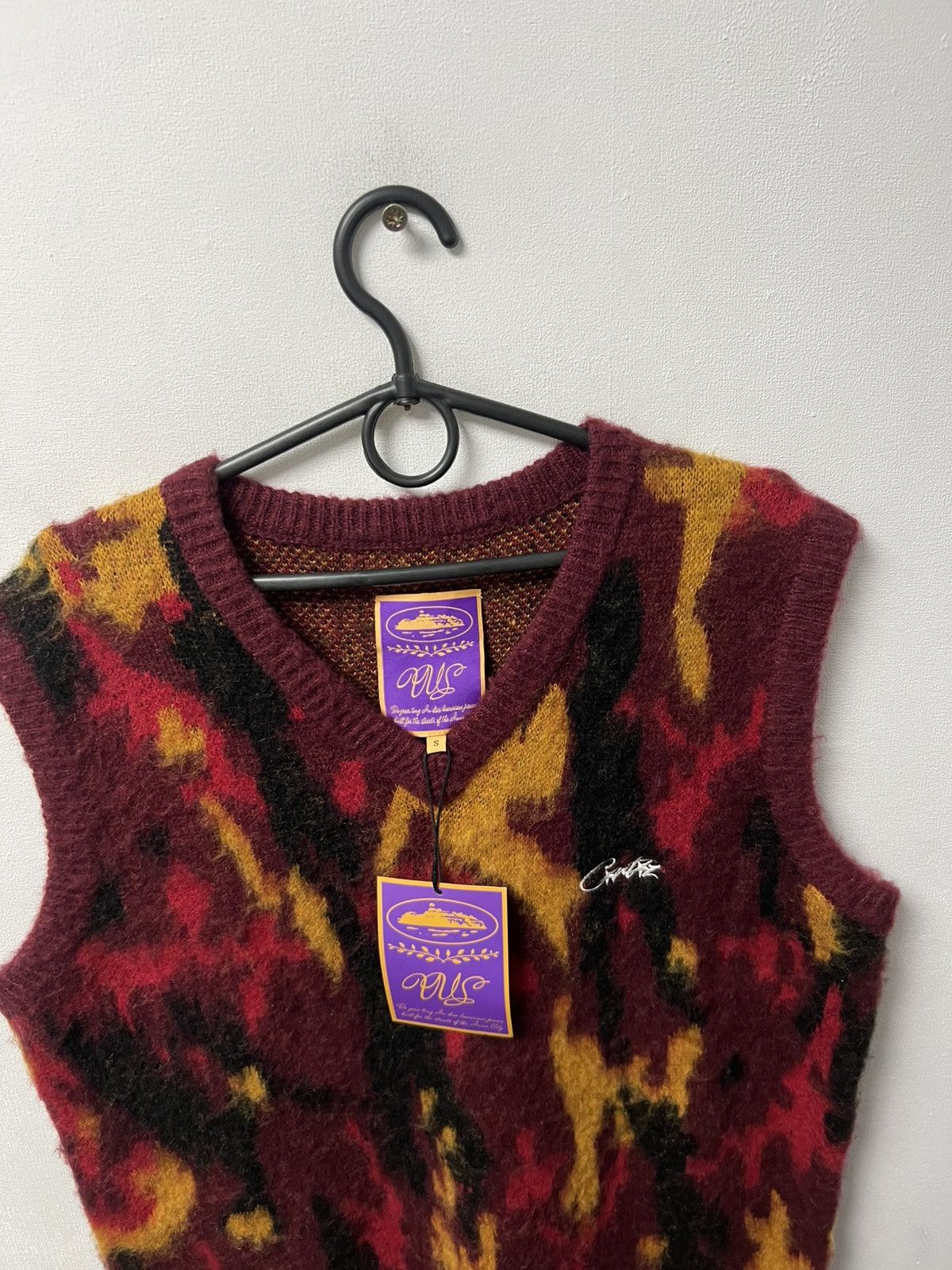 Corteiz Corteiz Mohair Blend Camo Light Knit Vest Sweater Size US S / EU 44-46 / 1 - 2 Thumbnail