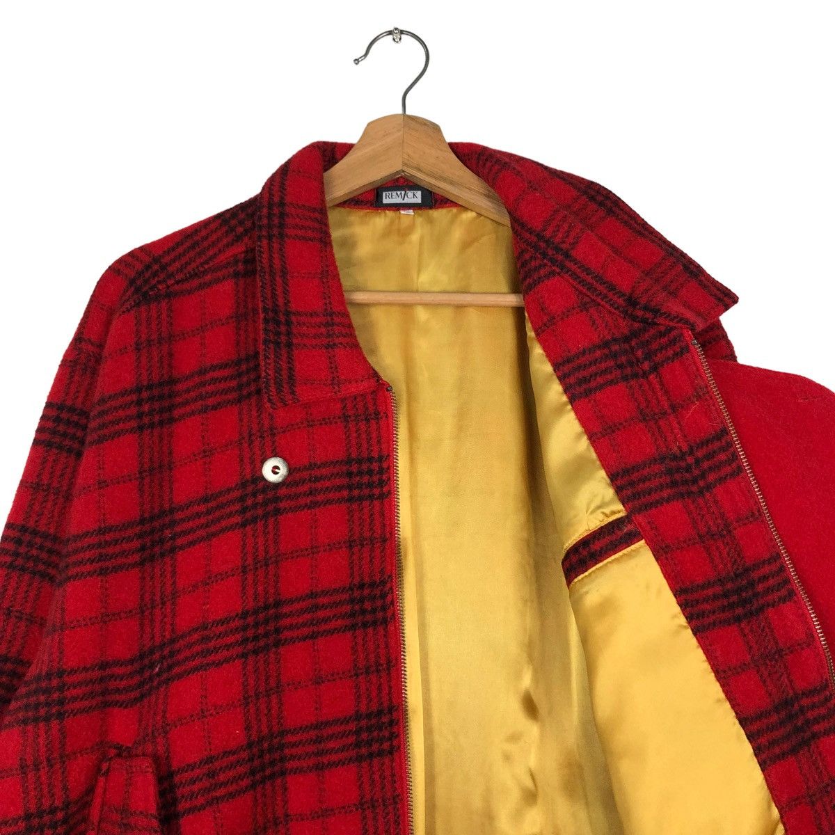 Japanese Brand 🔥VINTAGE CHECK TARTAN WOOL BOMBER JACKET REMICK ISSEY MIYAK Size US M / EU 48-50 / 2 - 12 Thumbnail