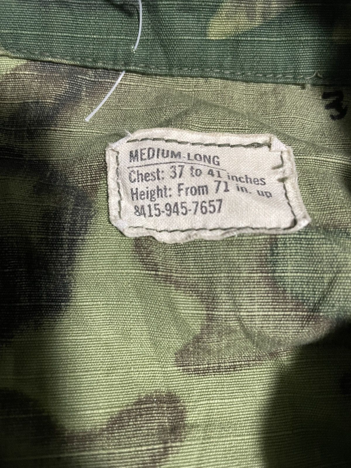Vintage Vintage 1969 ERDL Camo Vietnam War Slant Pocket Jacket Size US M / EU 48-50 / 2 - 3 Thumbnail