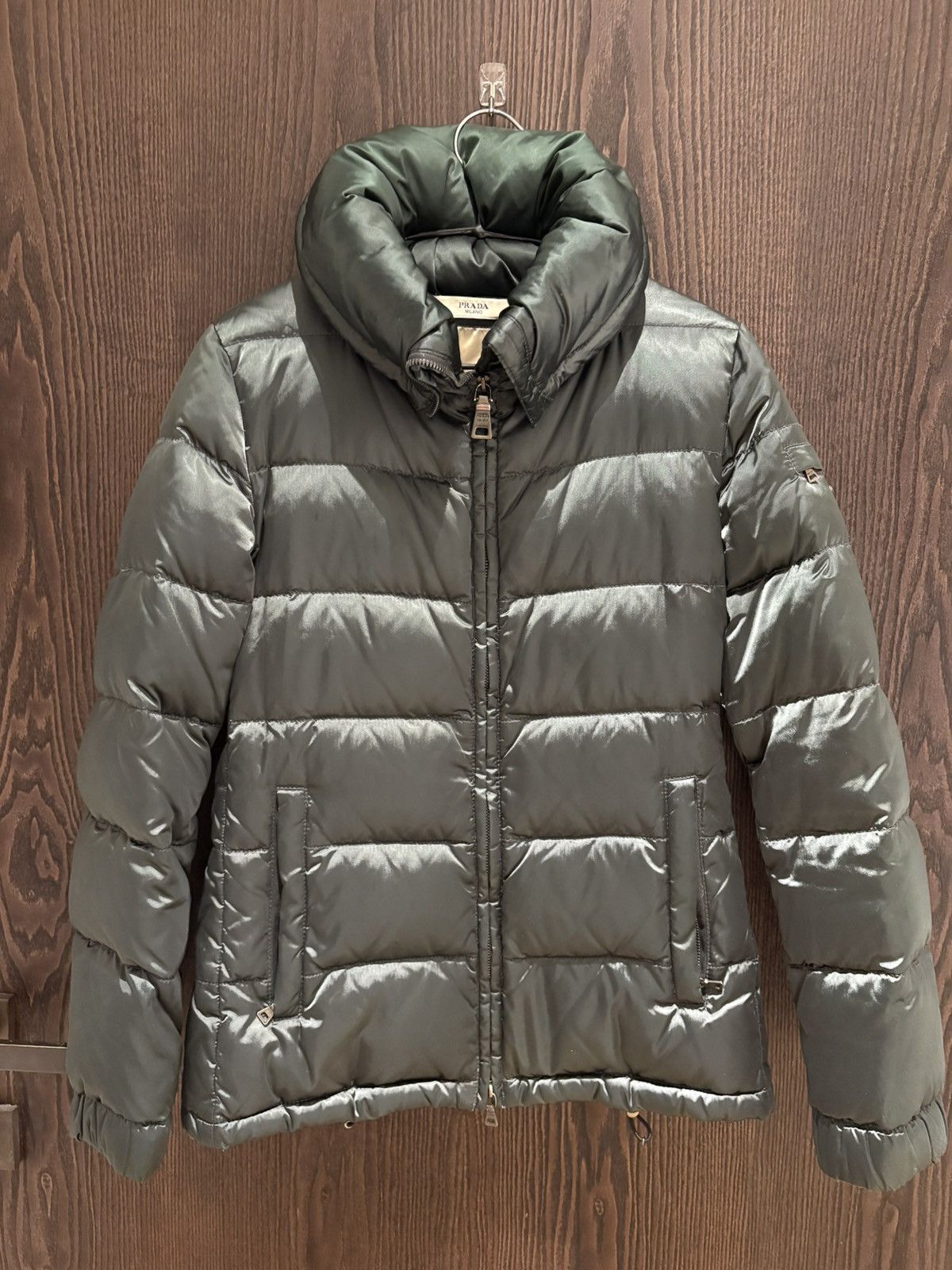 Prada Prada Women Puffer Jacket dark green Size XS / US 0-2 / IT 36-38 - 3 Thumbnail