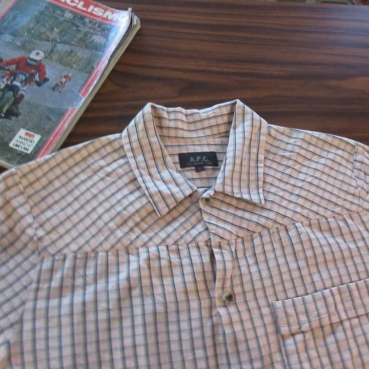 A.P.C. × Designer Vintage A.P.C 50s Sartorial Work Shirt In Plaid Tartan M Size US M / EU 48-50 / 2 - 4 Thumbnail
