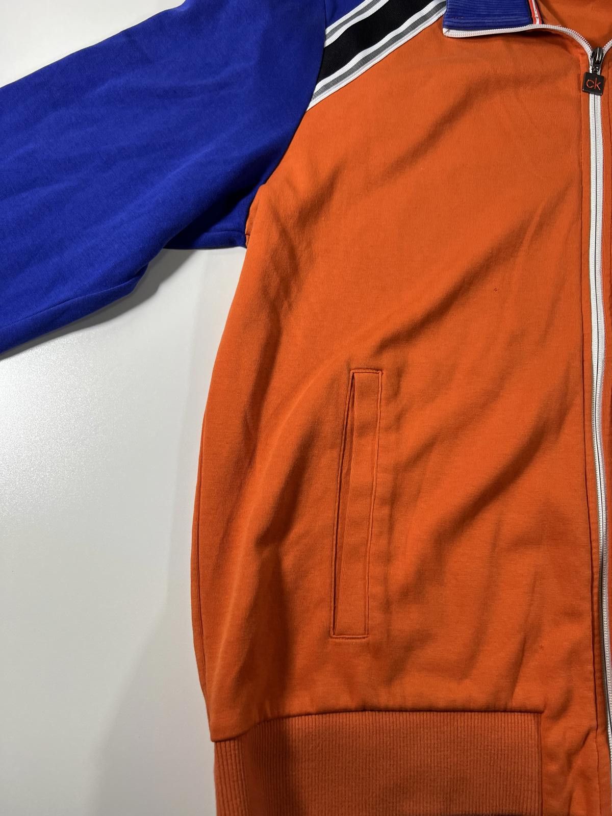 Calvin Klein Calvin Klein Men's XL Orange and Blue Zip-Up Track Jacket Size US XL / EU 56 / 4 - 4 Thumbnail