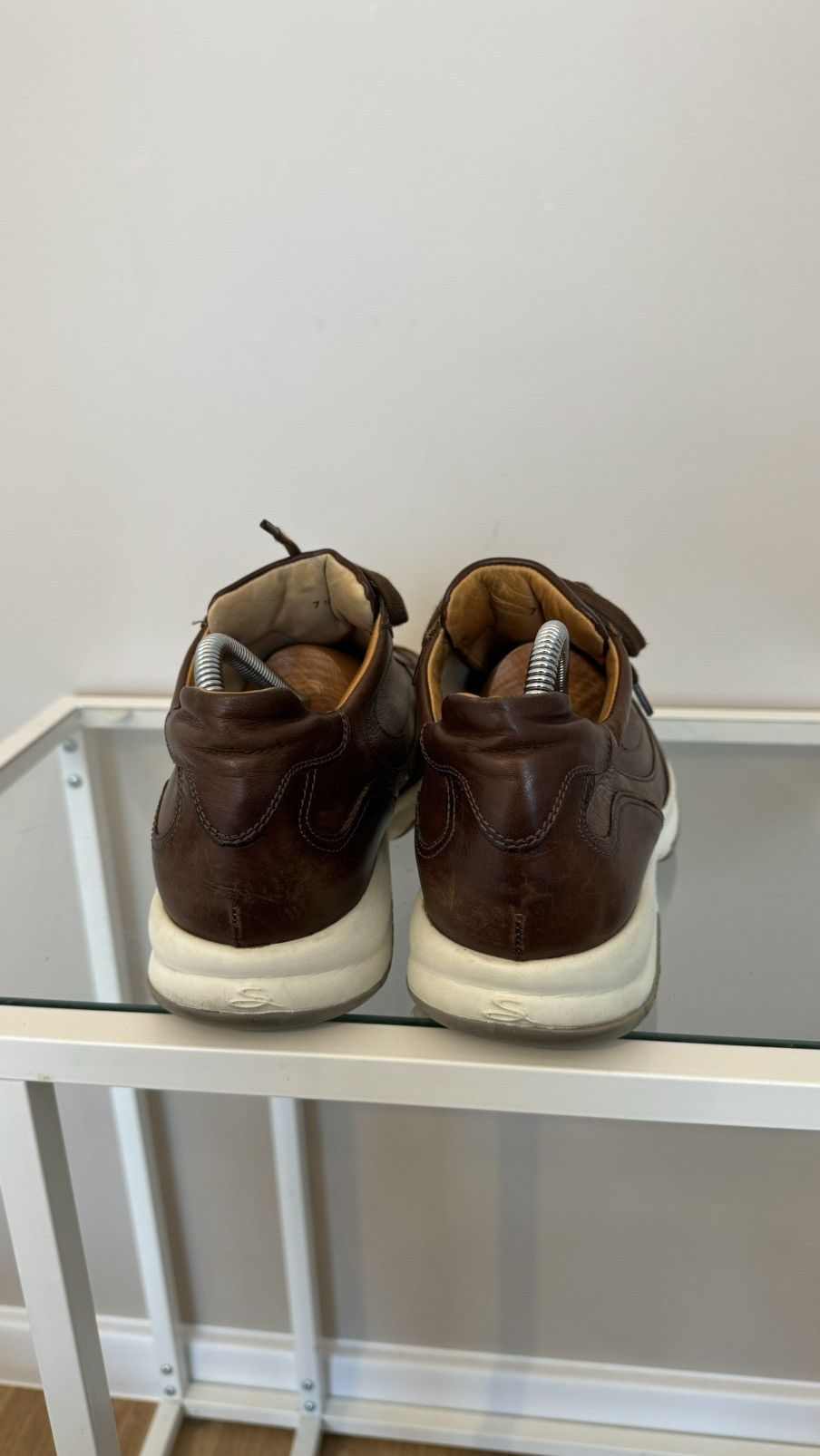 Santoni Santoni Brown leather sneakers lace up made in Italy rare Size US 9.5 / EU 42-43 - 5 Thumbnail
