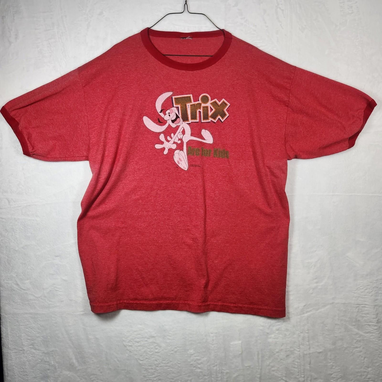 Other Vintage Trix Cereal Tshirt Red Mens Size XL Size US XL / EU 56 / 4 - 1 Thumbnail