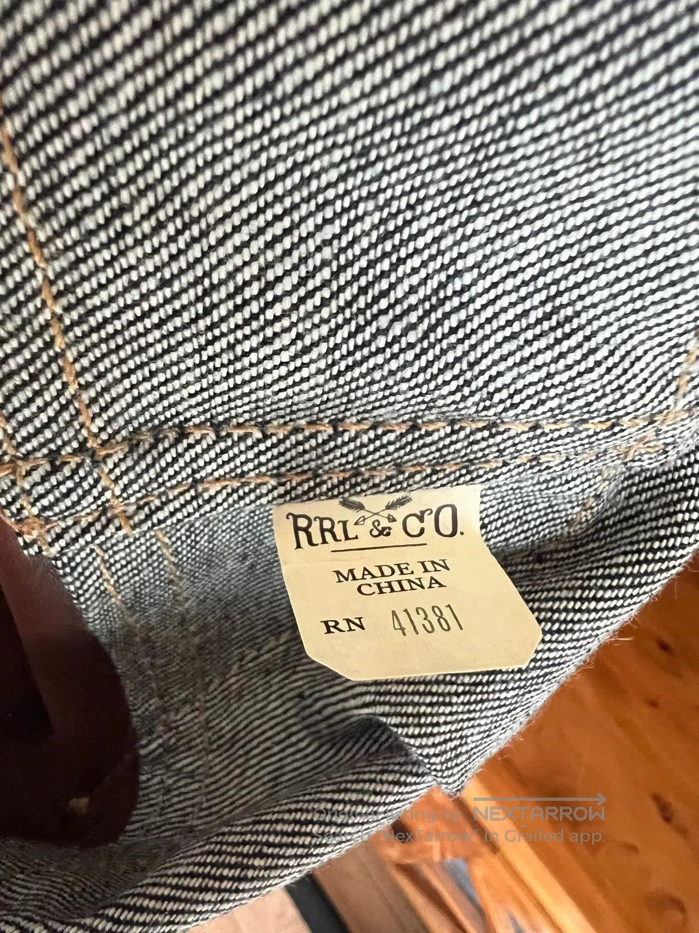 RRL Ralph Lauren RRL Double RL Denim Tote Bag. Size ONE SIZE - 7 Thumbnail