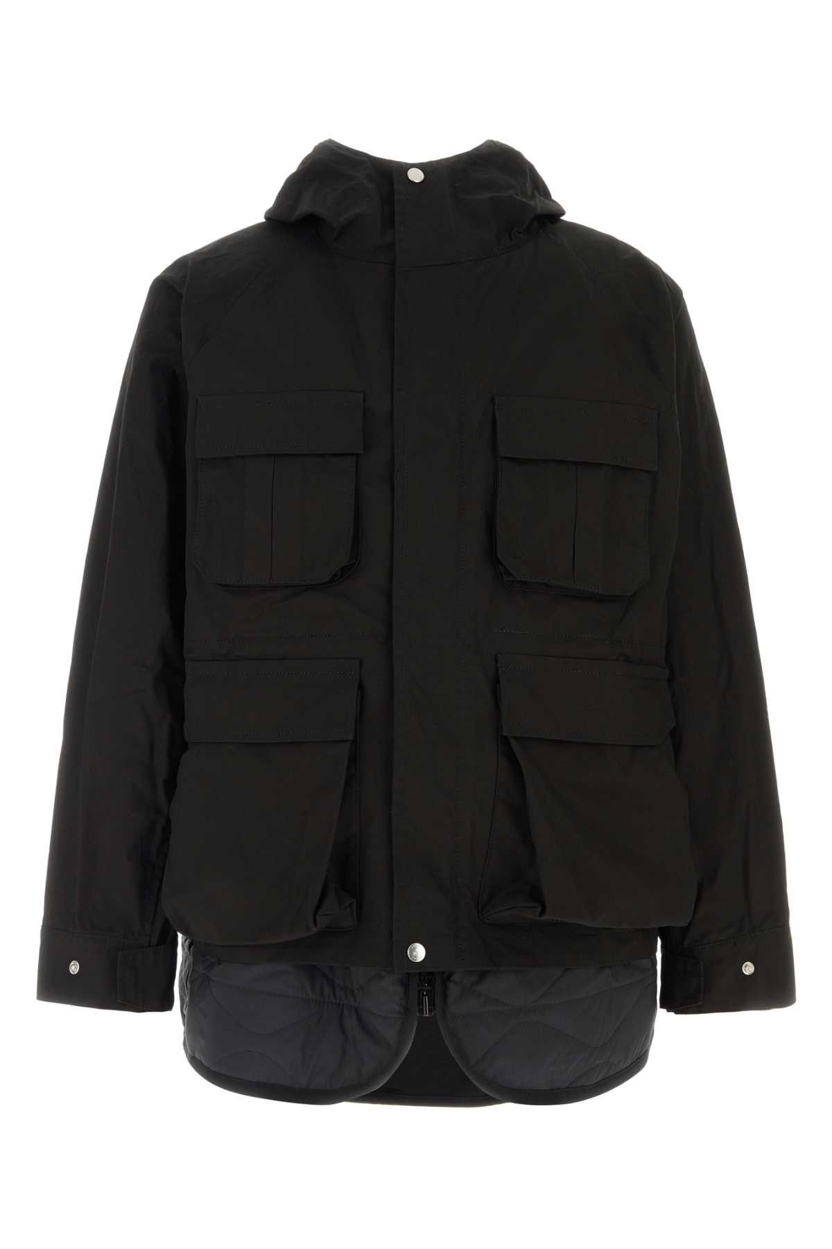 Sacai Black Cotton Blend Jacket Size US M / EU 48-50 / 2 - 1 Thumbnail
