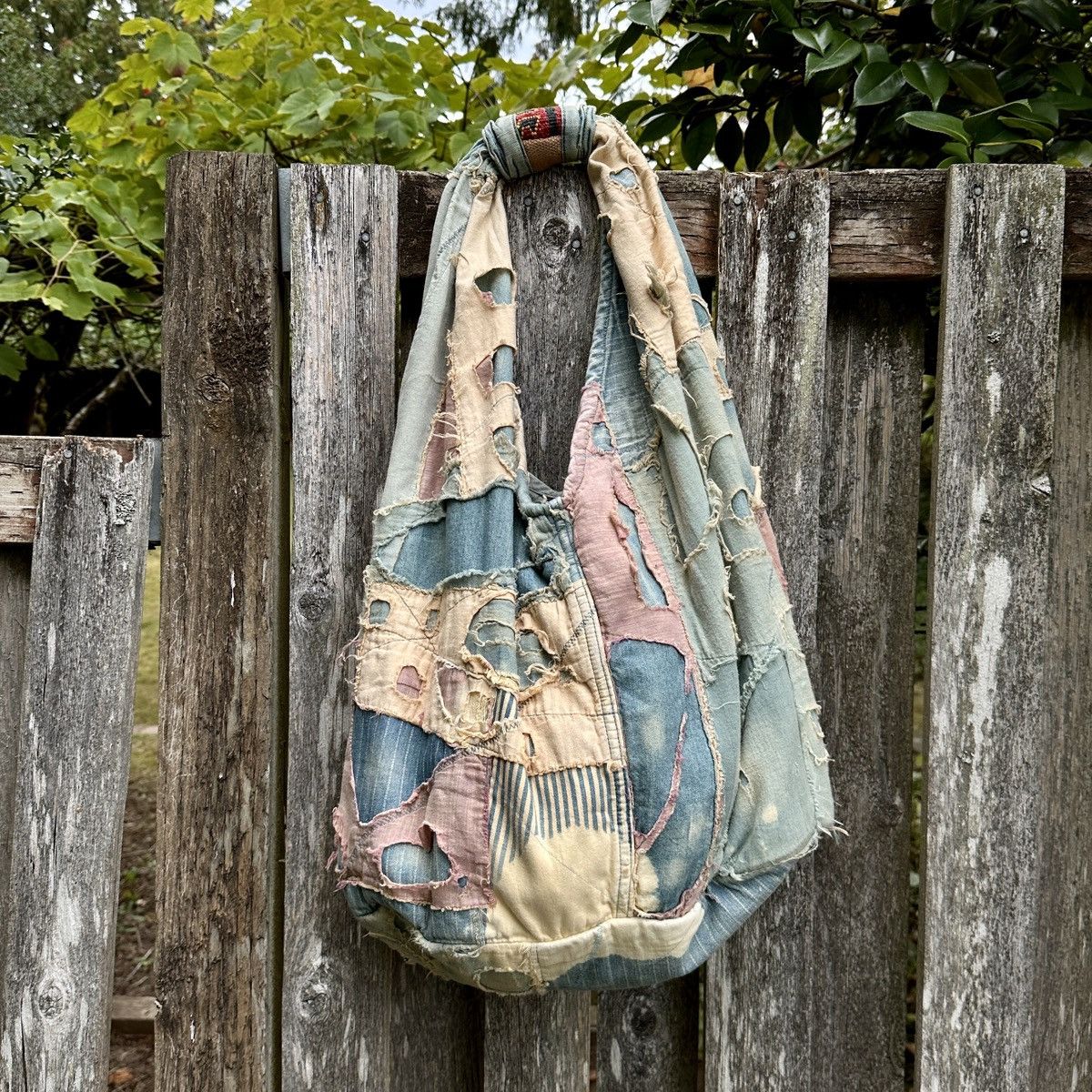 Kapital Boro Snufkin Patchwork Laundry Tote Messenger Bag, Men's