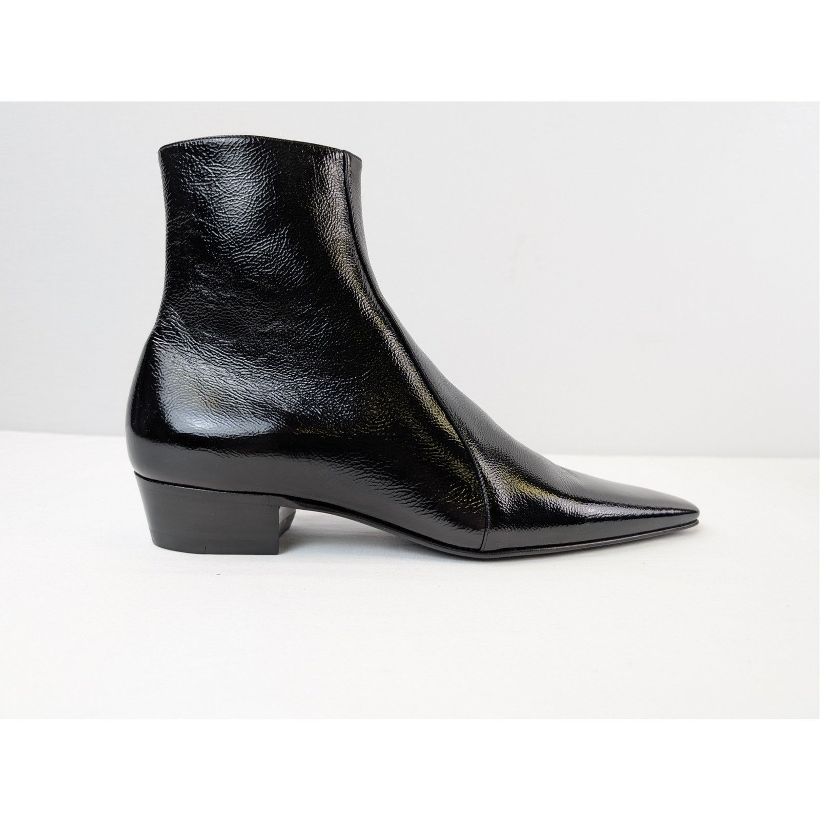 Saint Laurent Paris EXTREMELY RARE SLP French 85mm Heeled Ankle 