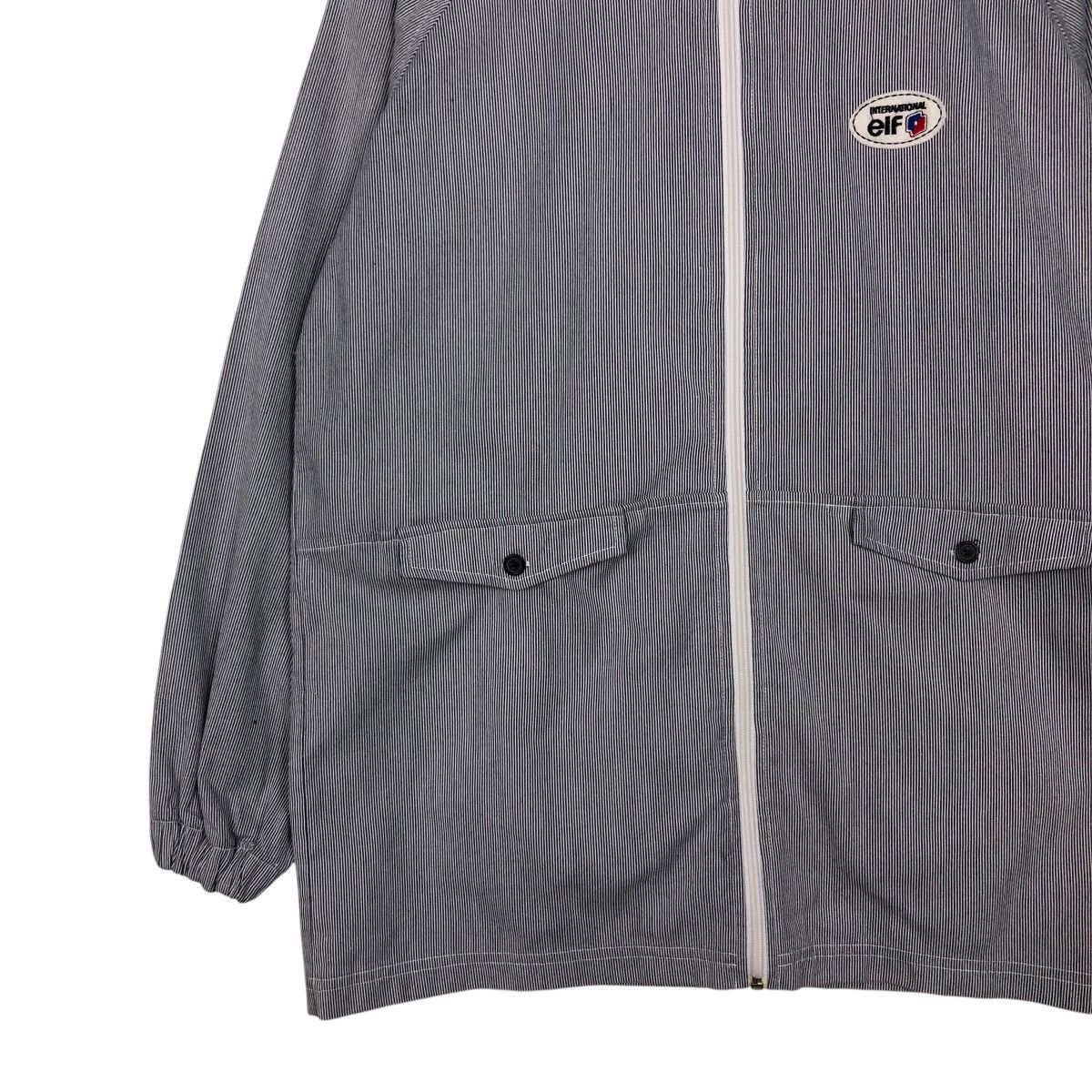 Japanese Brand Elf Racing Striped Full-Zip Jacket – Moto Streetwear Utility Size US M / EU 48-50 / 2 - 5 Thumbnail