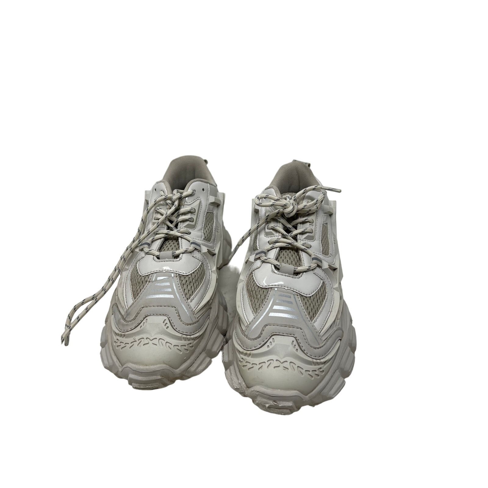 Steve Madden Steve Madden White on White Quantum Sneakers Mens 11 Size US 11 / EU 44 - 1 Thumbnail